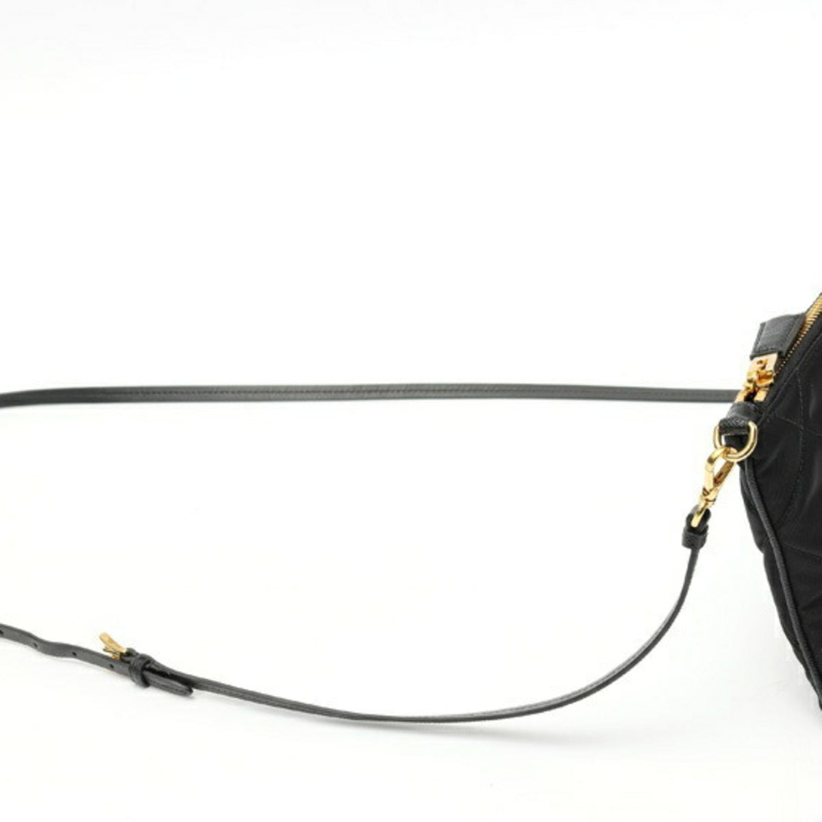 Prada Black Nylon Pouch Shoulder Bag (Pre-Owned)