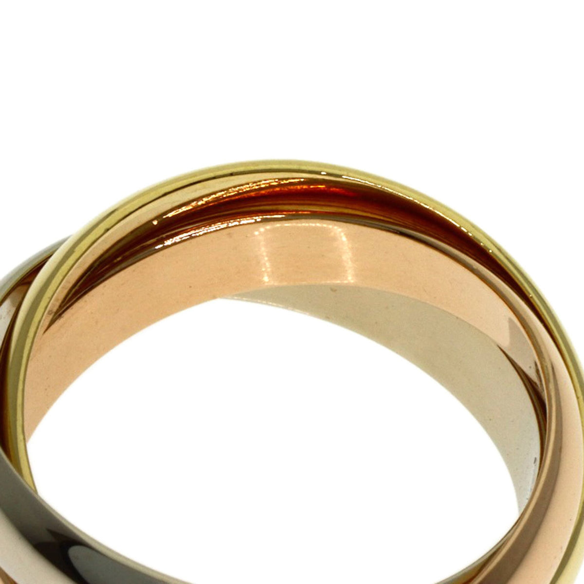 Cartier Trinity Pink White Yellow Band Ring (Pre-Owned)