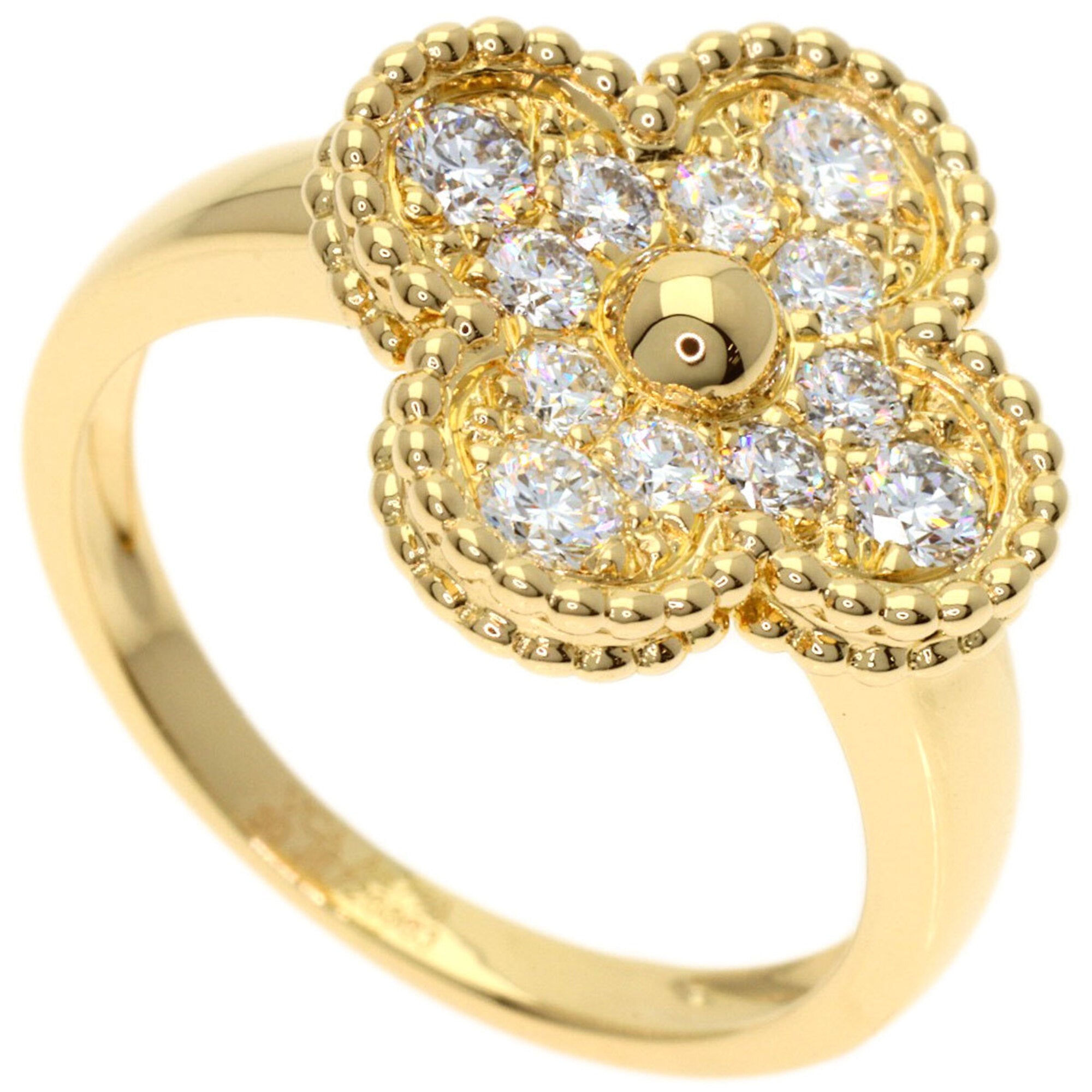 Van Cleef & Arpels Gold Yellow Gold (18K) Band Ring (Pre-Owned)