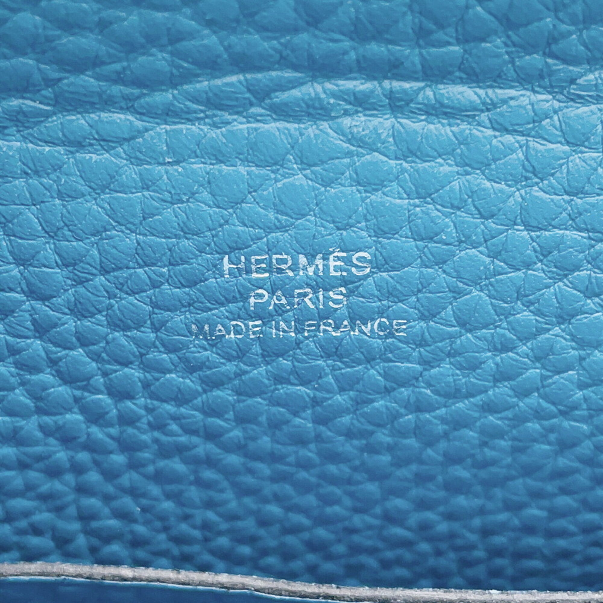 Hermes Kara Blue Jean Togo Leather Handbag Shoulder Bag (Pre-Owned)