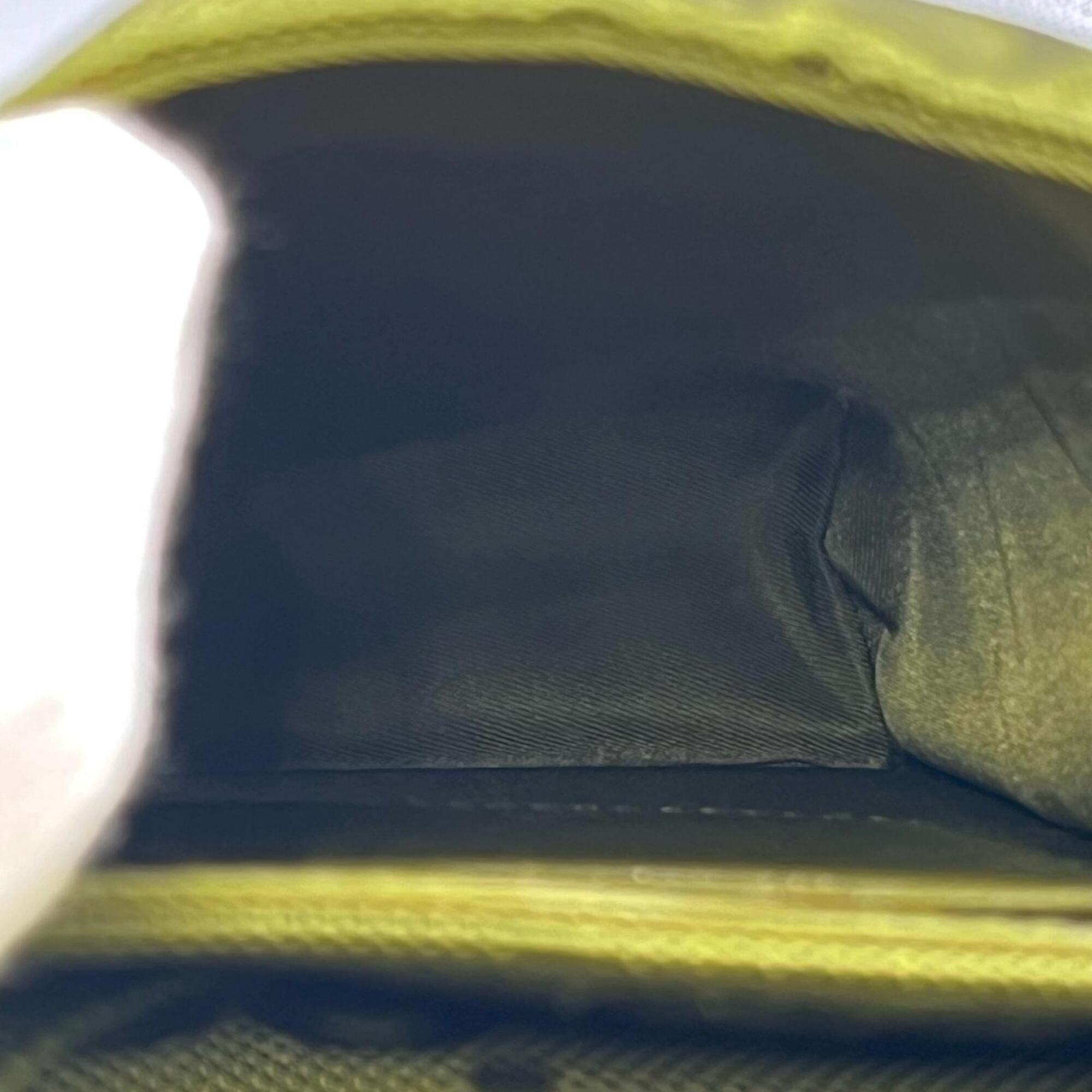 Gucci Green Leather Gg Canvas Shoulder Bag (Pre-Owned)