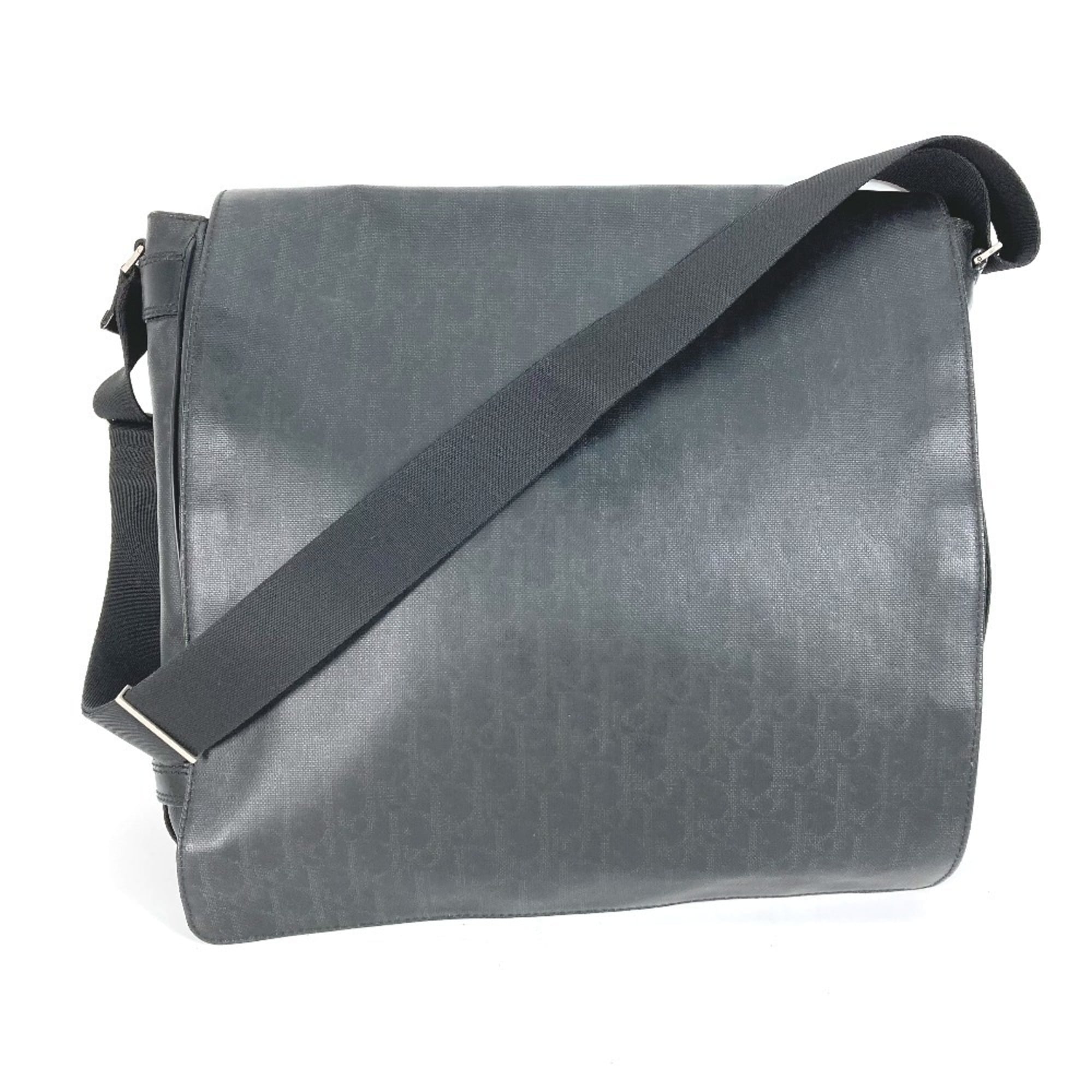 Dior Homme Black Pvc Messenger Bag Shoulder Bag (Pre-Owned)