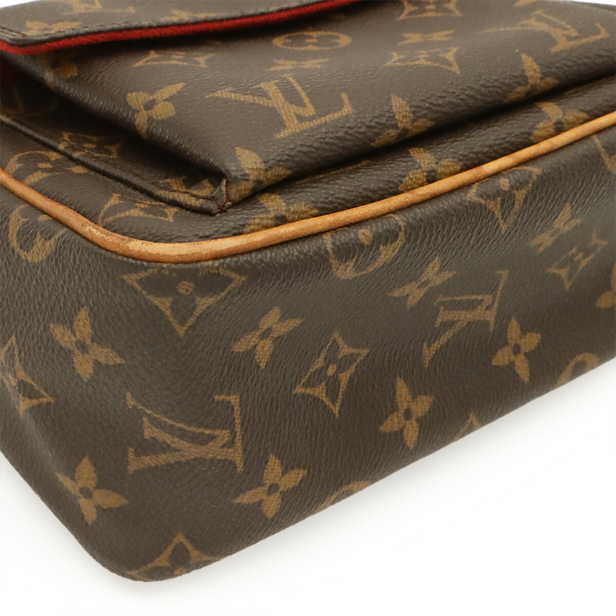 Louis Vuitton Brown Monogram Canvas Pochette Shoulder Bag (Pre-Owned)