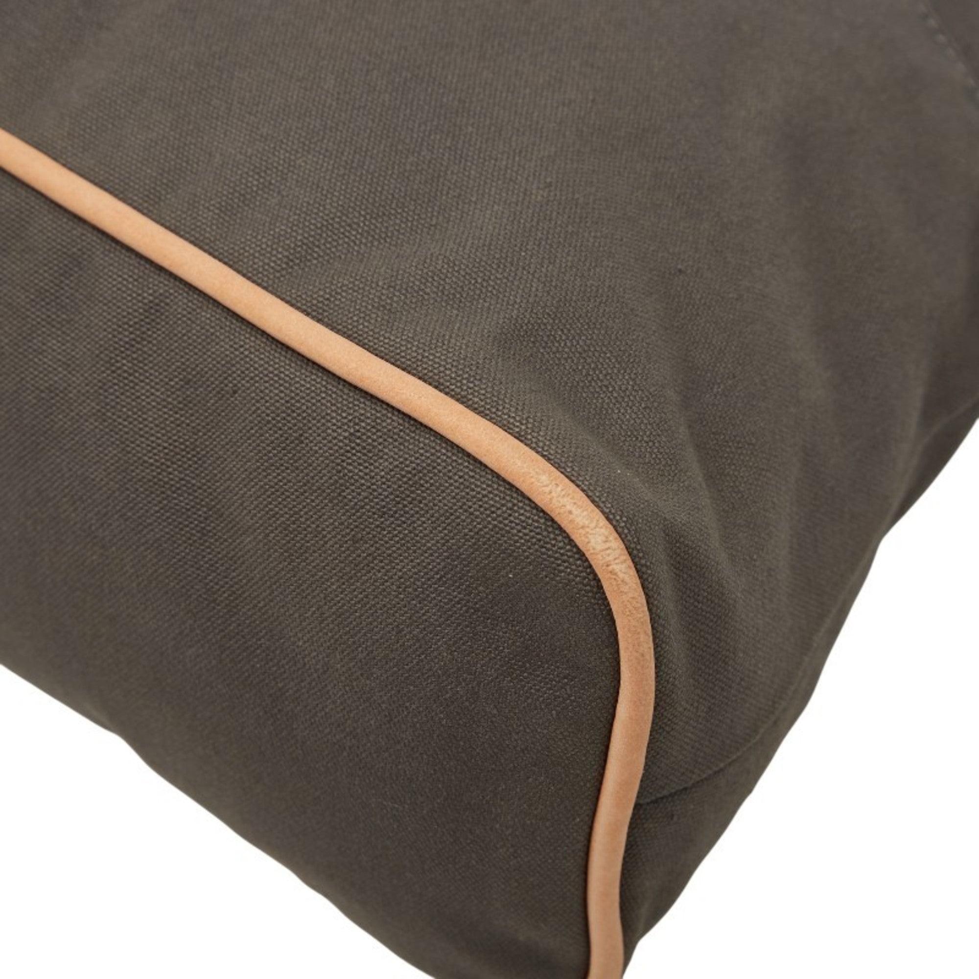 Hermes Gray Brown Cotton Pouch (Pre-Owned)