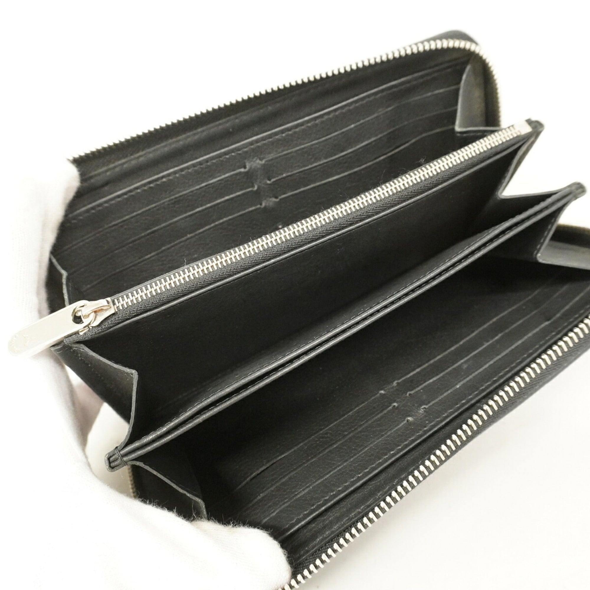 Louis Vuitton Noir Long Wallet (Bi-Fold) (Pre-Owned)