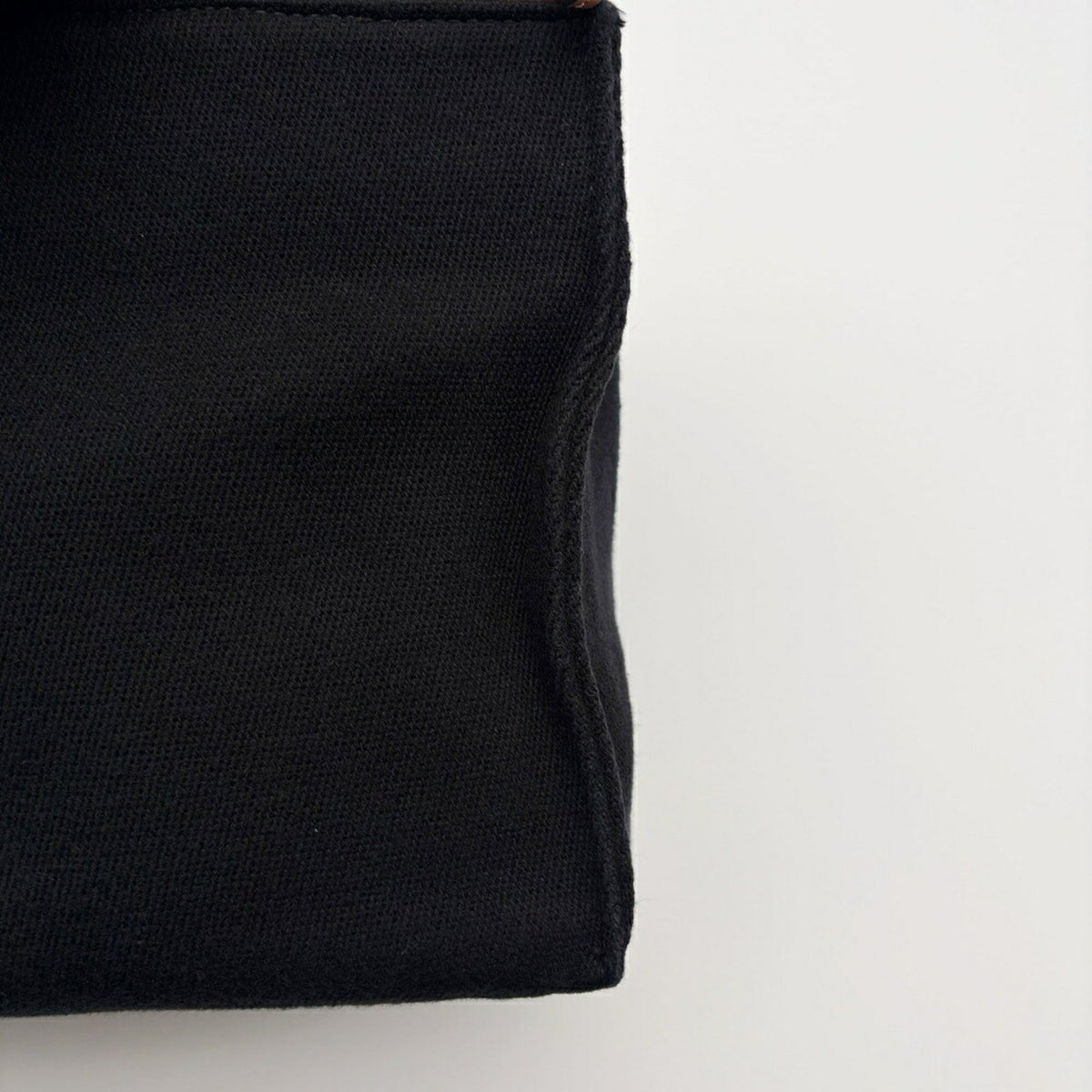 Loewe Black Canvas Leather Shoulder Bag Tote Bag (Pre-Owned)