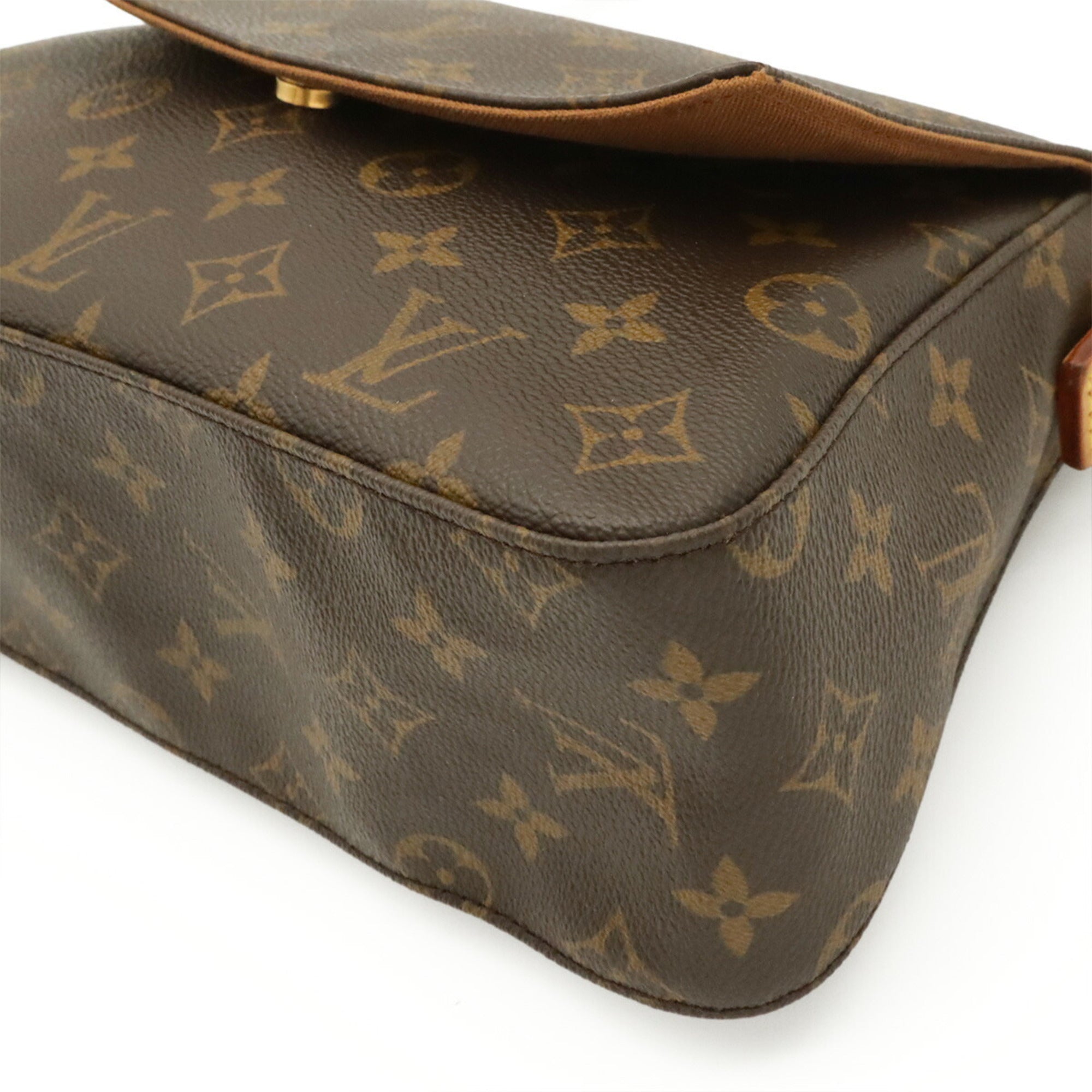 Louis Vuitton Brown Monogram Canvas Handbag Shoulder Bag (Pre-Owned)