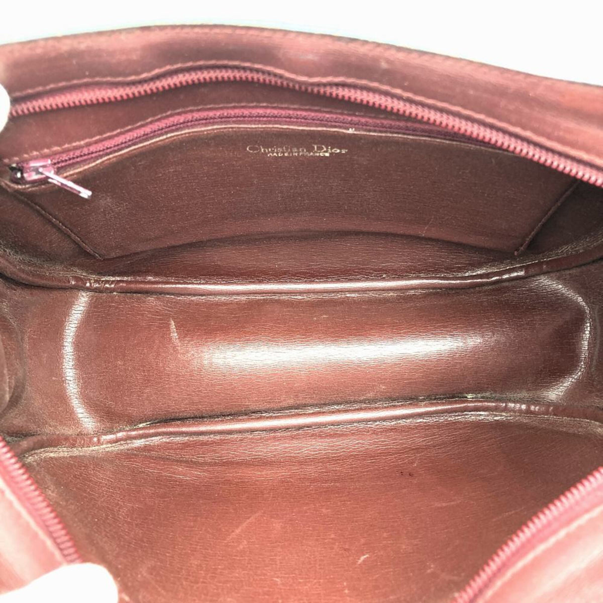 Christian Dior Red Color Leather Shoulder Bag (Pre-Owned)