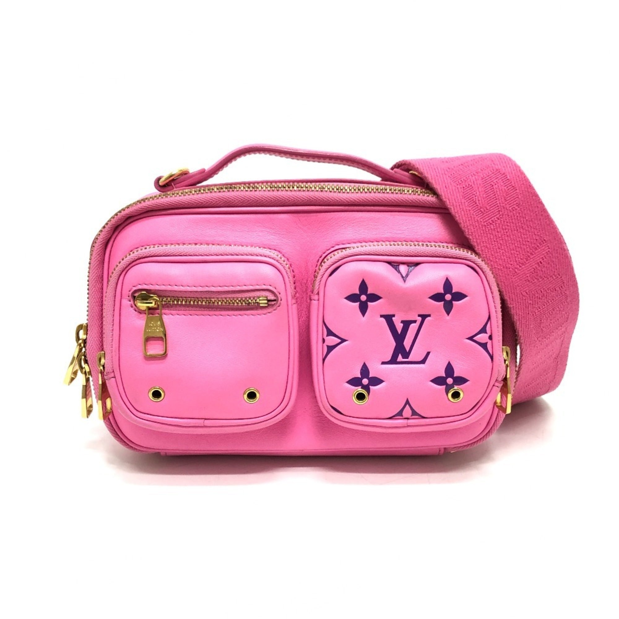 Louis Vuitton Pink Rose Leather Shoulder Bag (Pre-Owned)