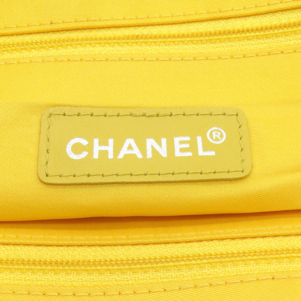 Chanel Yellow Nylon Tote Bag (Pre-Owned)