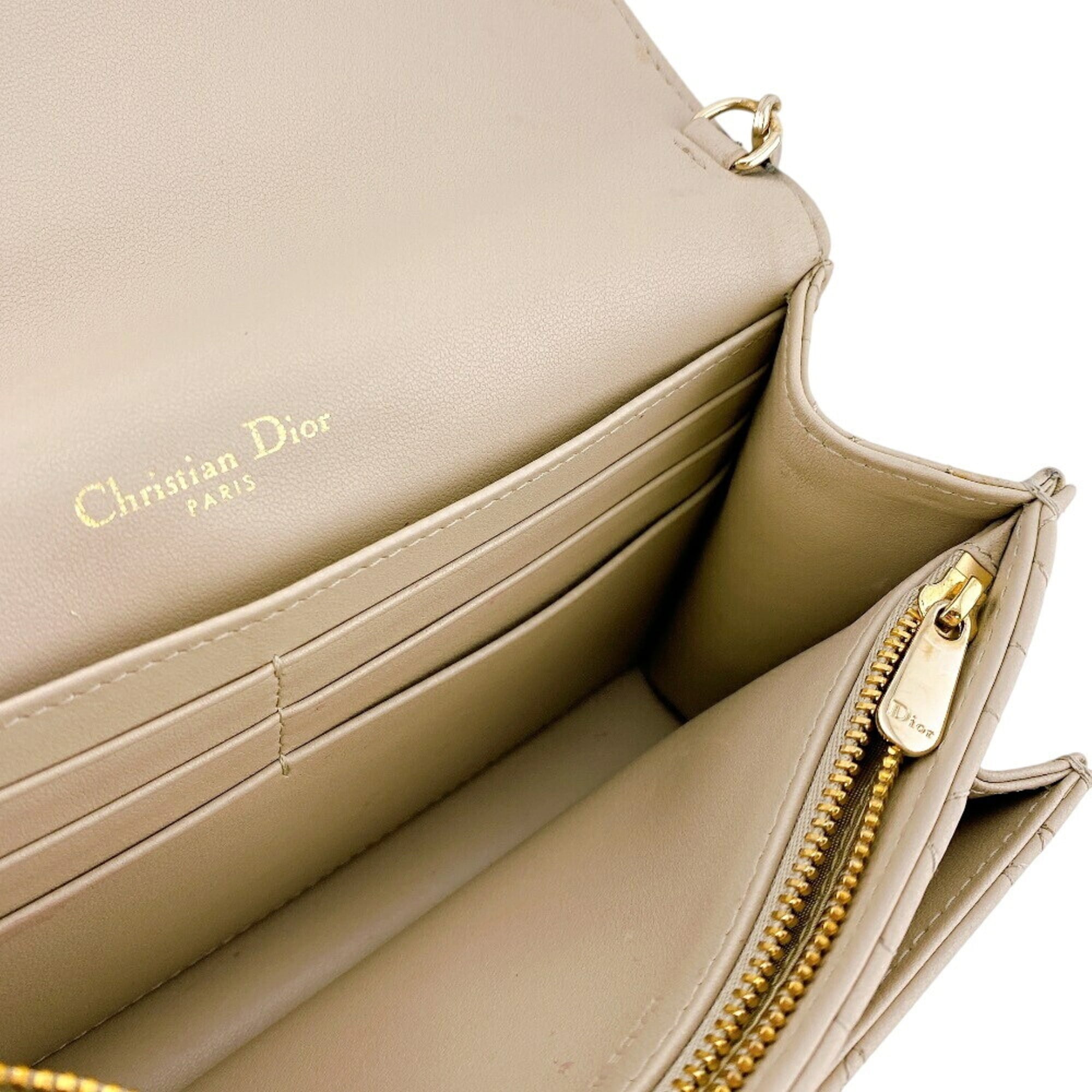Christian Dior Beige Leather (Pre-Owned)