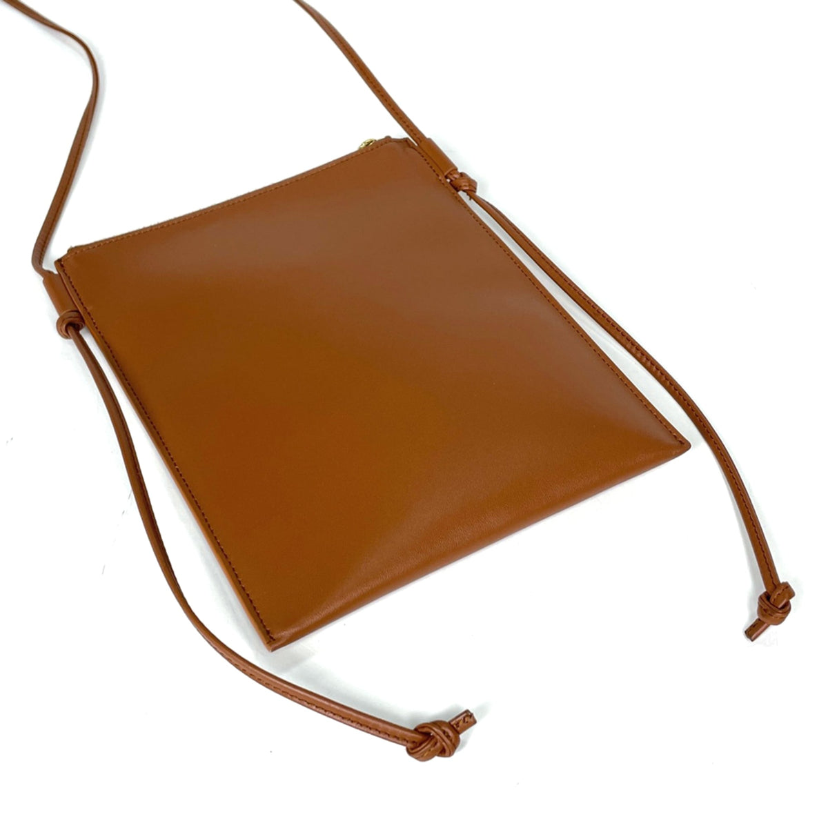 Celine Brown Leather Pouch Shoulder Bag (Pre-Owned)