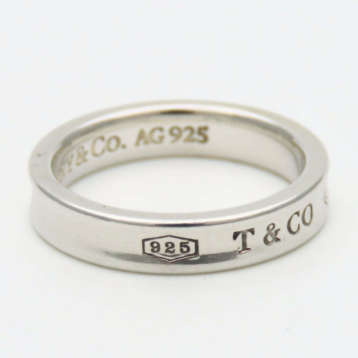 Tiffany Silver Silver 925 Band Ring (Pre-Owned)