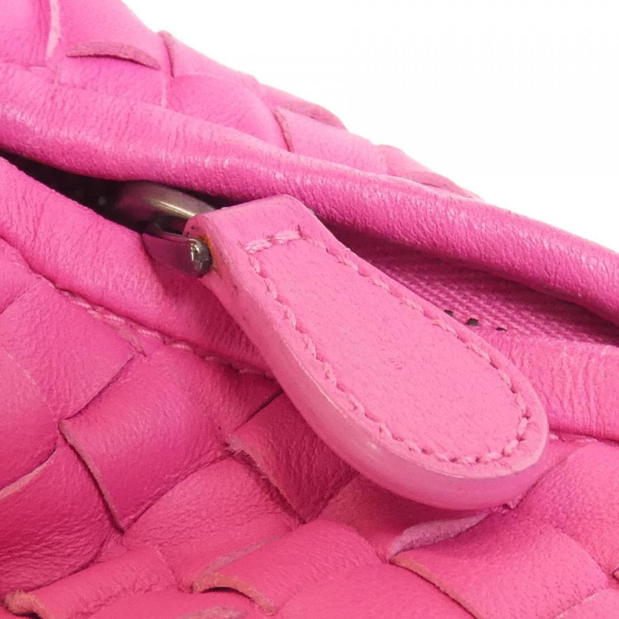 Bottega Veneta Pink Leather Shoulder Bag (Pre-Owned)