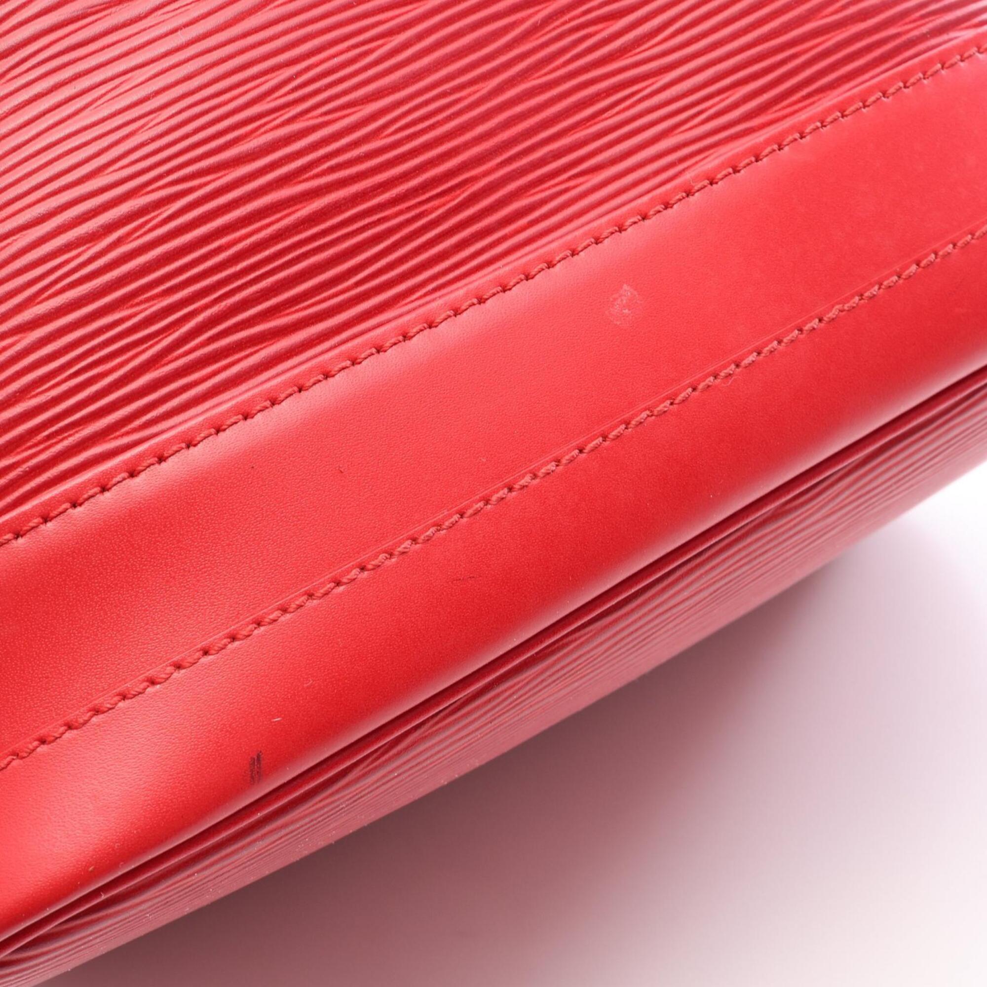 Louis Vuitton Castilian Red Red Color Epi Leather Handbag Shoulder Bag (Pre-Owned)