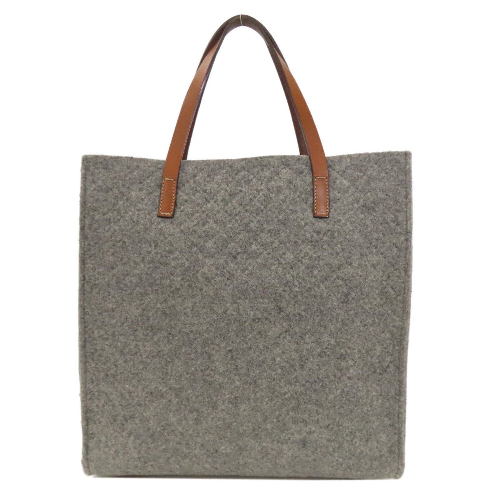 Gucci Gray Felt Tote Bag (Pre-Owned)