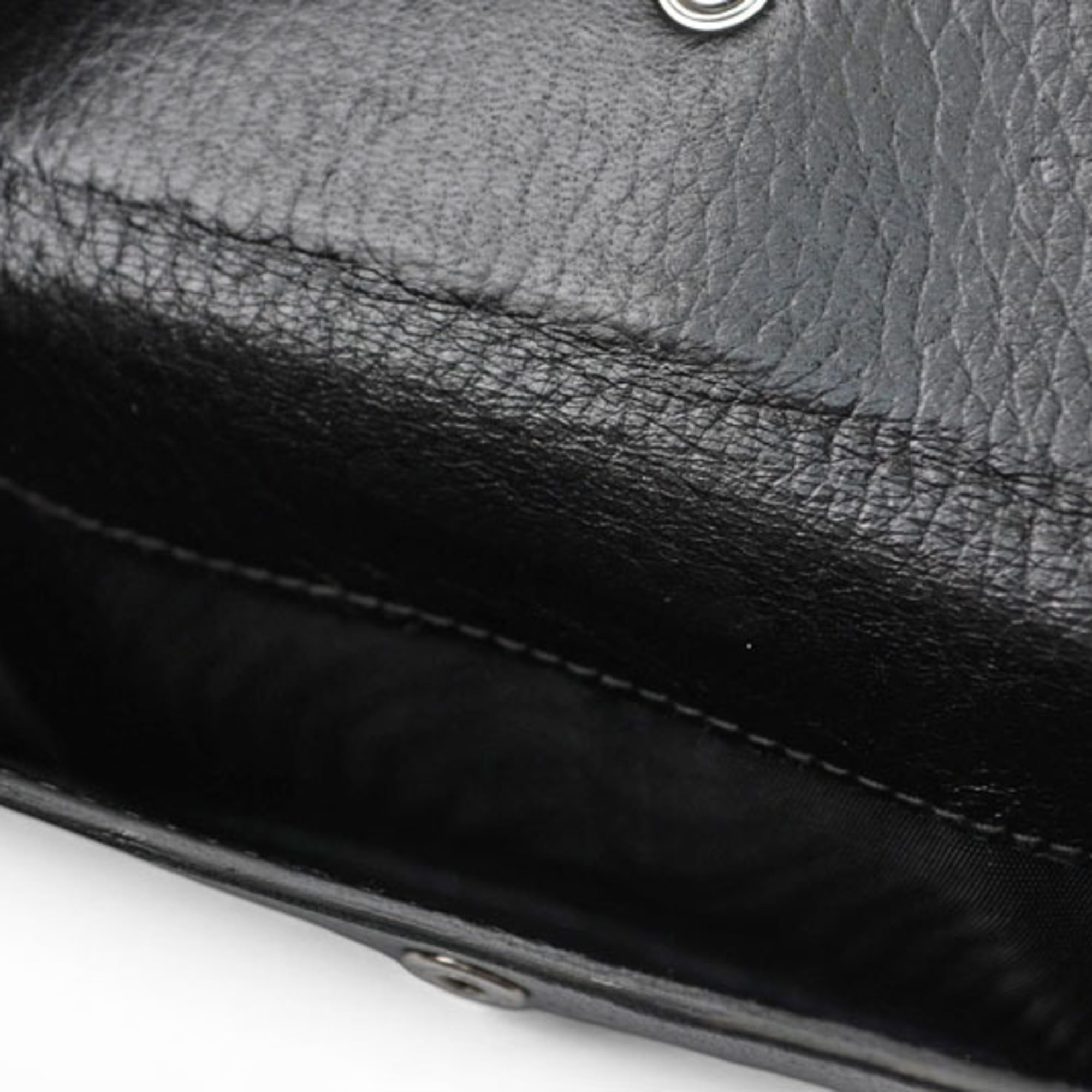 Prada Black Leather Wallet (Tri-Fold) (Pre-Owned)