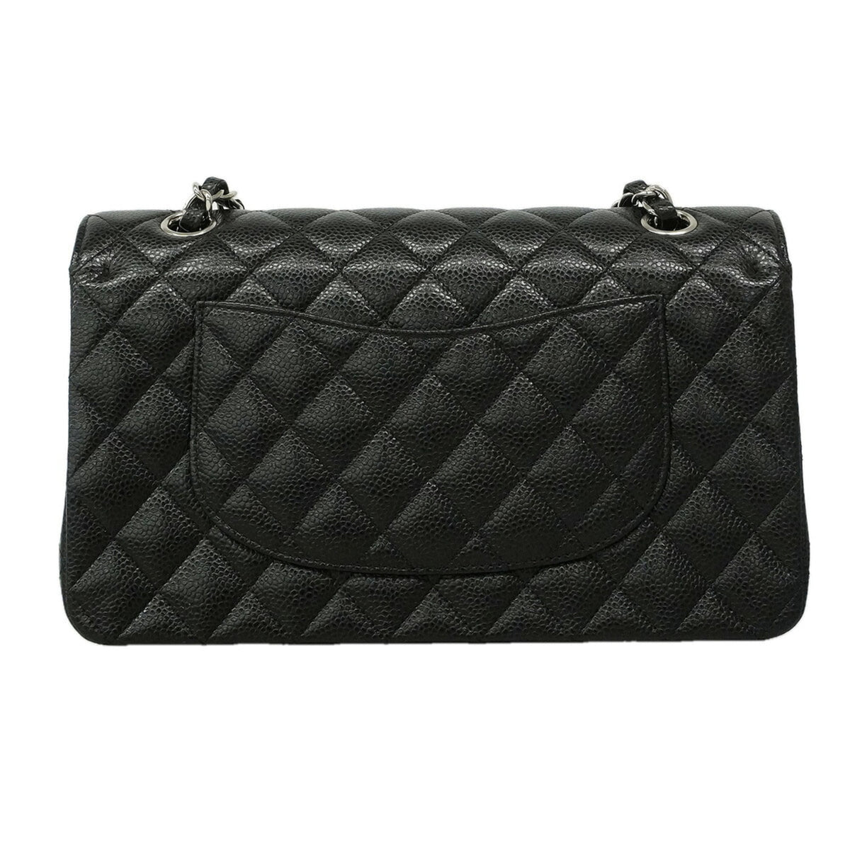 Chanel Black Grained Calfskin Shoulder Bag (Pre-Owned)