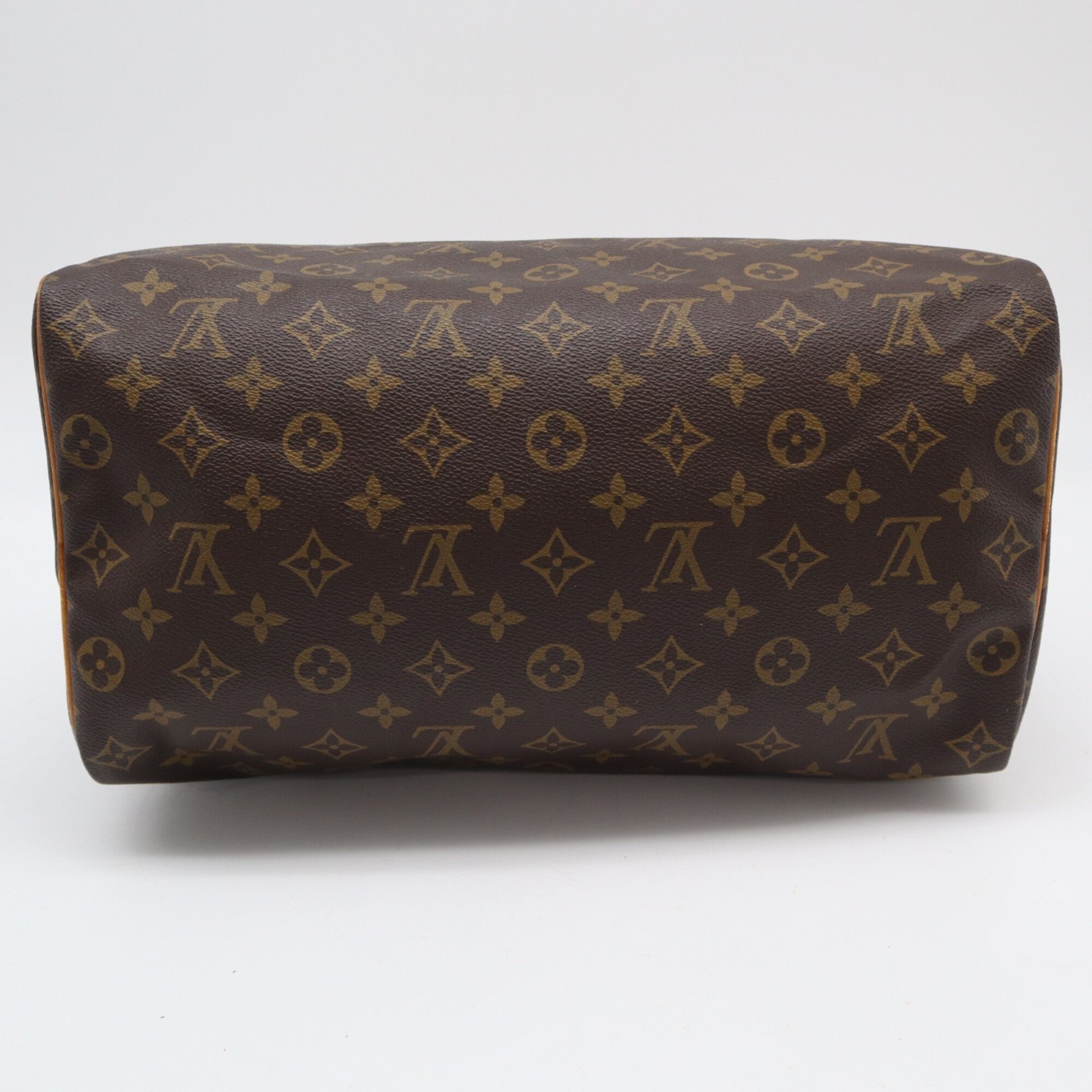 Louis Vuitton Monogram Brown Coated Canvas Leather Handbag (Pre-Owned)