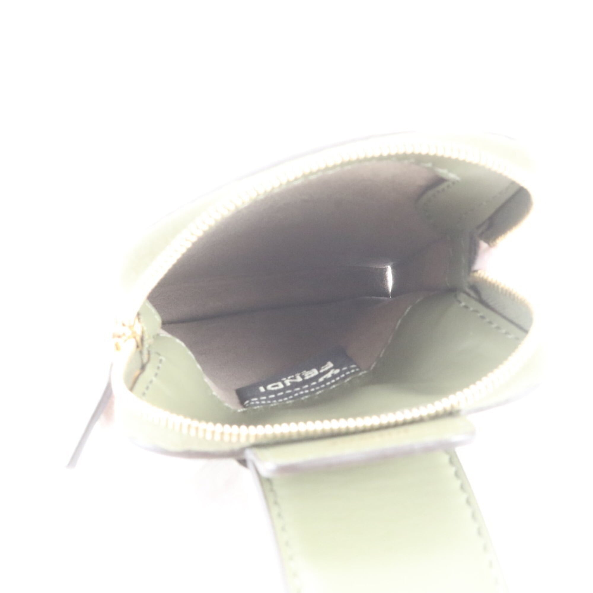 Fendi Green Khaki Leather Handbag Sling Bag (Pre-Owned)