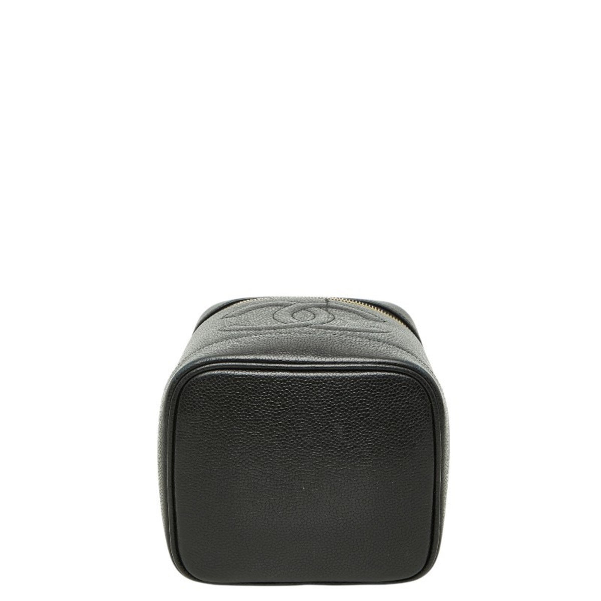 Chanel Black Grained Calfskin Handbag Vanity Bag (Pre-Owned)