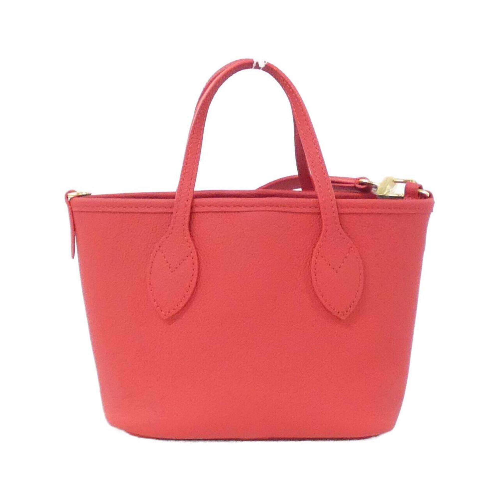 Louis Vuitton Monogram Cherry Blue Rouge Denim Canvas Leather Handbag Pouch (Pre-Owned)
