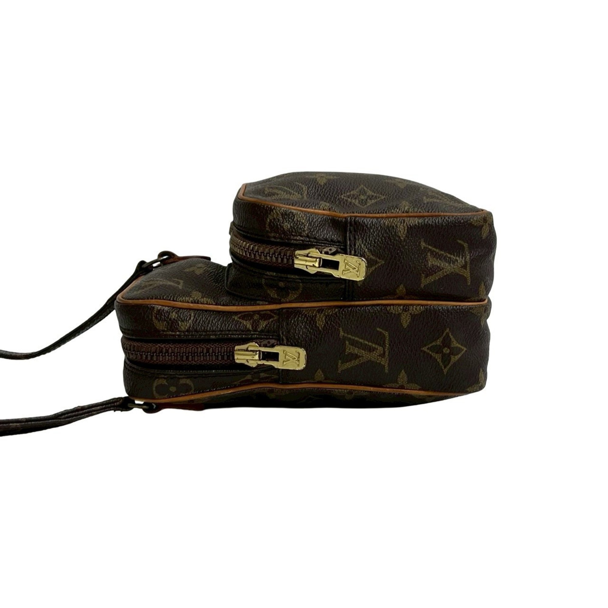 Louis Vuitton Brown Leather Pvc Pochette Shoulder Bag (Pre-Owned)