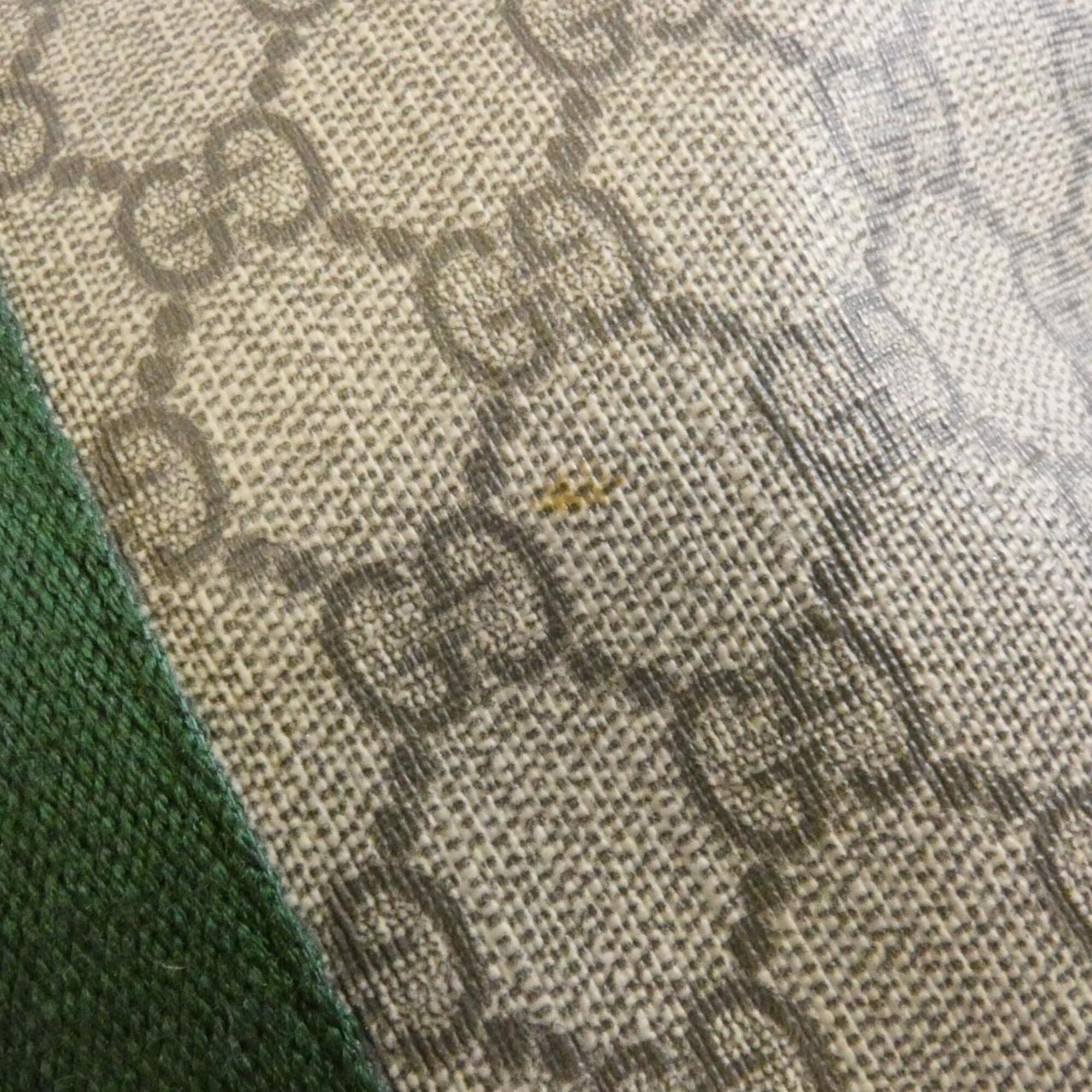 Gucci Beige Brown Gg Supreme Shoulder Bag (Pre-Owned)