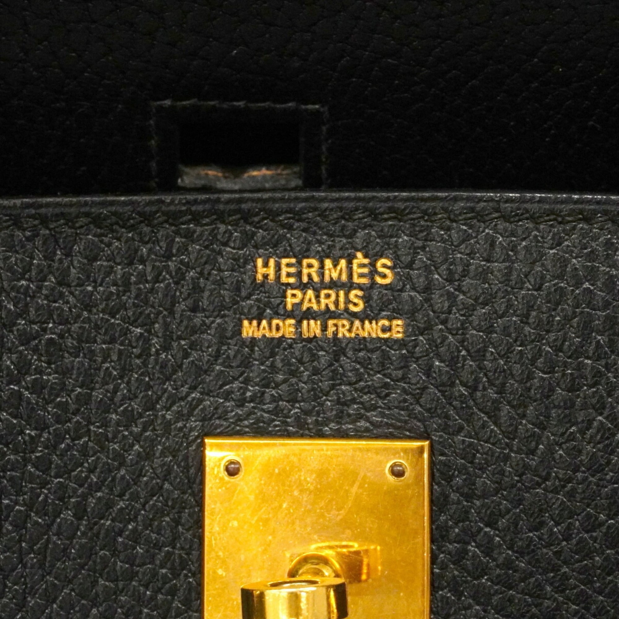 Hermes Black Ardennes Leather Handbag (Pre-Owned)