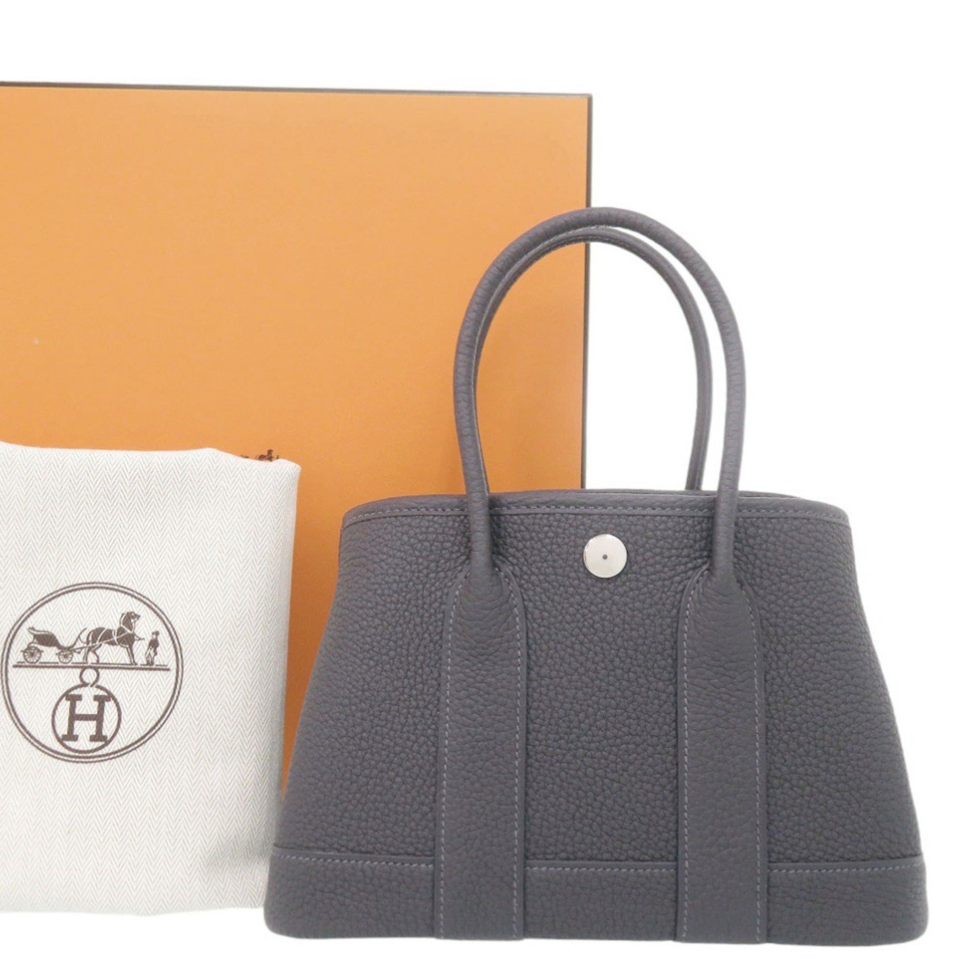 Hermes Ardoise Negonda Leather Handbag (Pre-Owned)