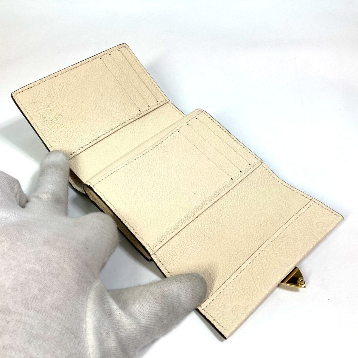 Louis Vuitton Monogram Empreinte Monogram Empreinte Wallet (Tri-Fold) (Pre-Owned)