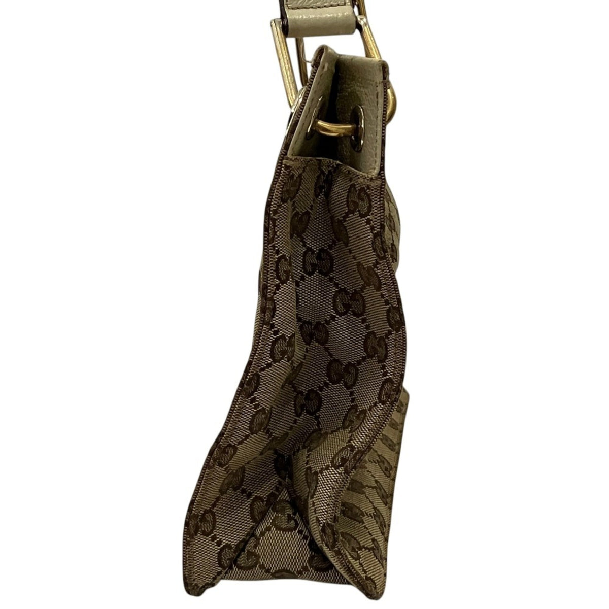 Gucci Gg Canvas Beige Gg Canvas Shoulder Bag (Pre-Owned)