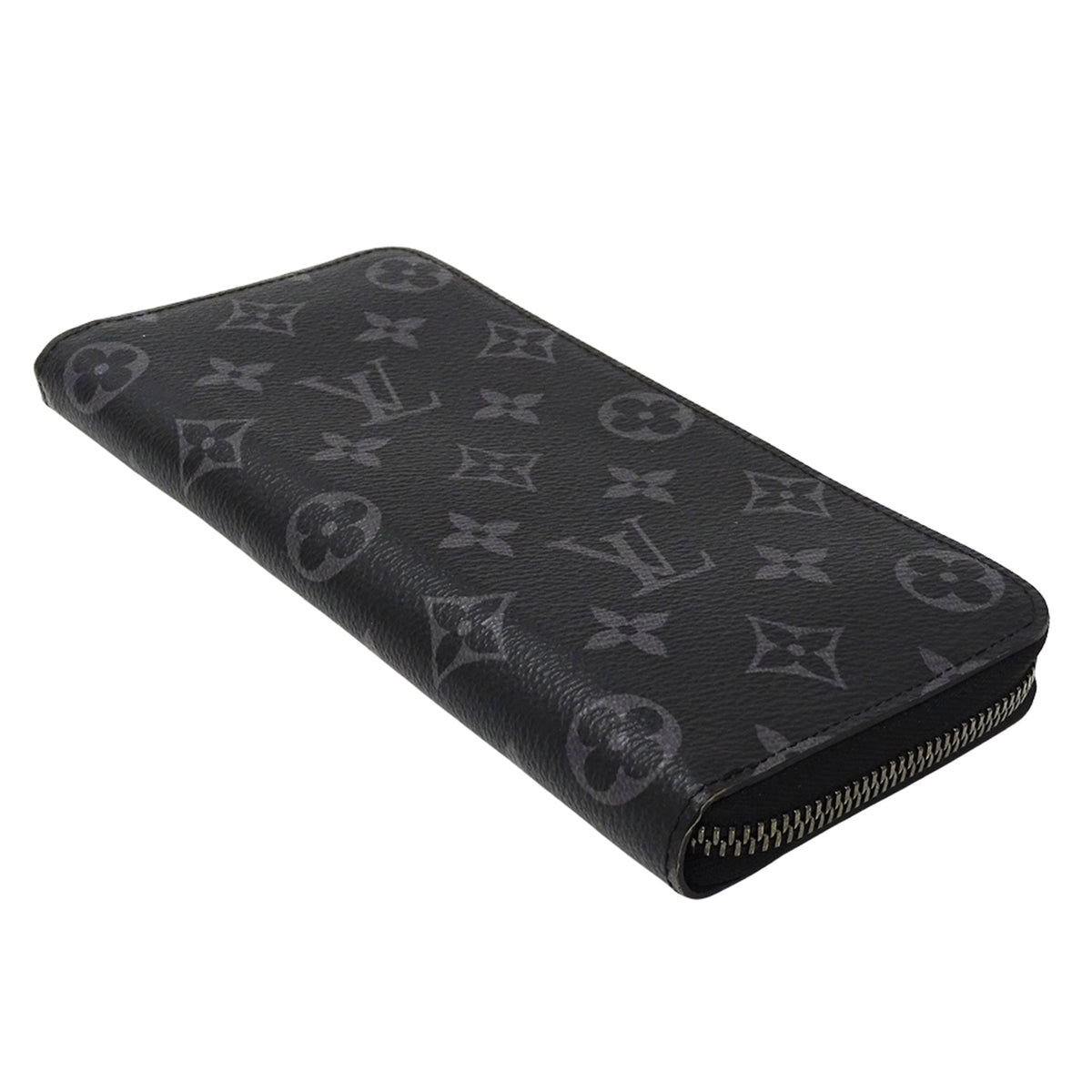 Louis Vuitton Black Monogram Eclipse Long Wallet (Bi-Fold) (Pre-Owned)