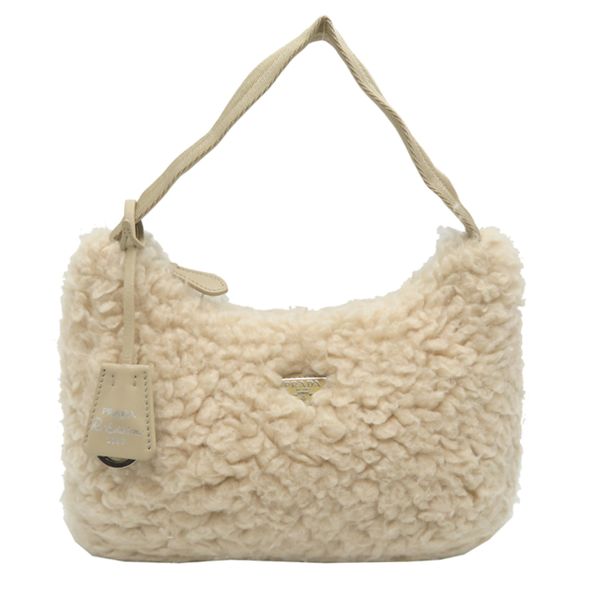 Prada White Silk Wool Handbag (Pre-Owned)