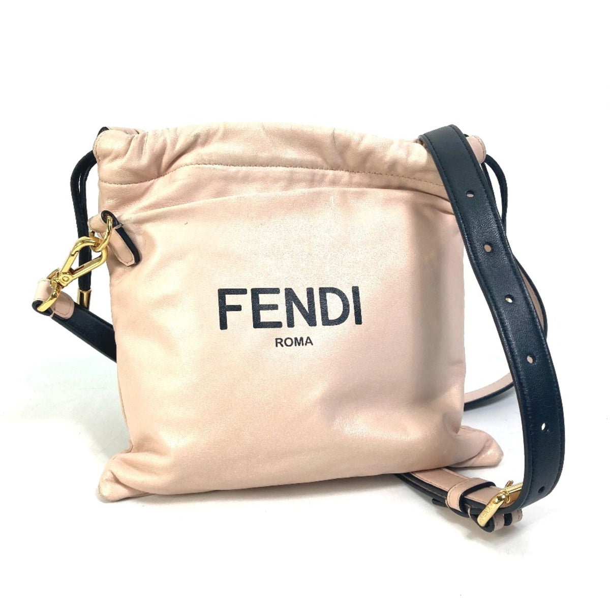 Fendi Pink Leather Shoulder Bag (Pre-Owned)