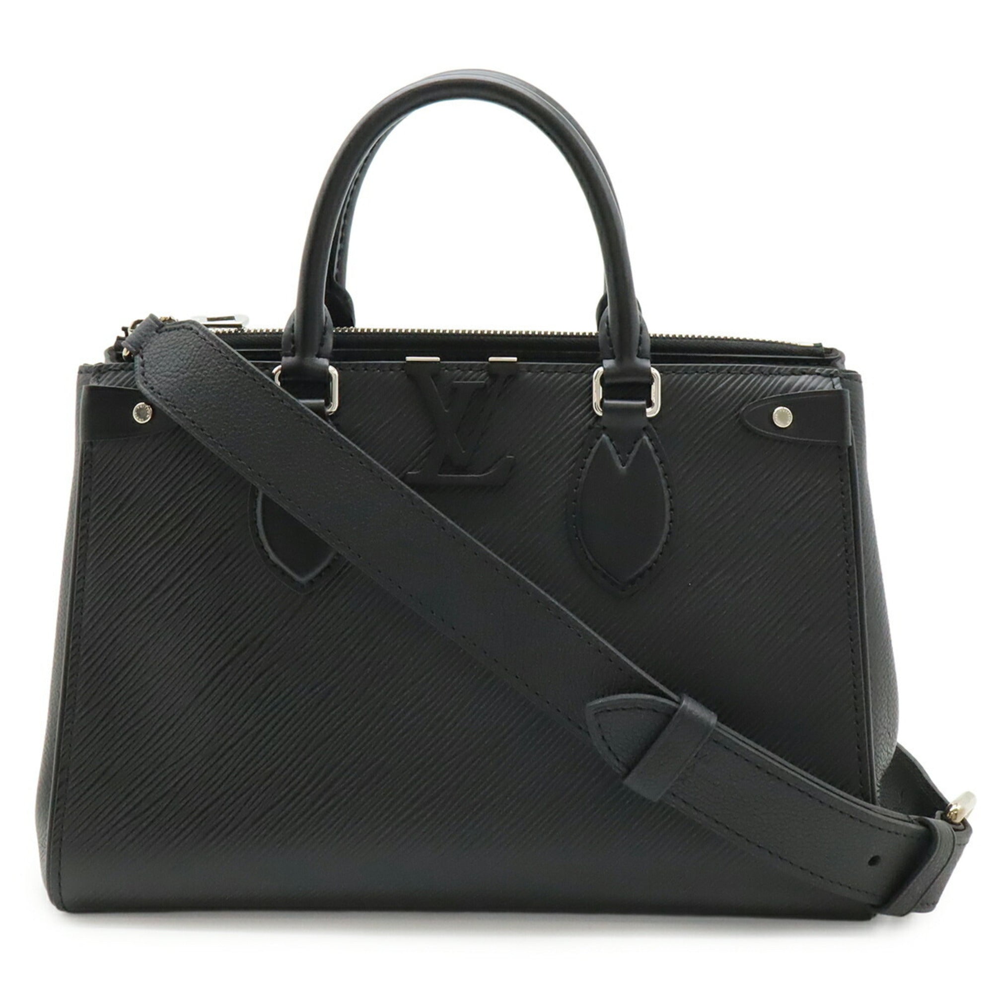 Louis Vuitton Black Noir Epi Leather Handbag Shoulder Bag (Pre-Owned)