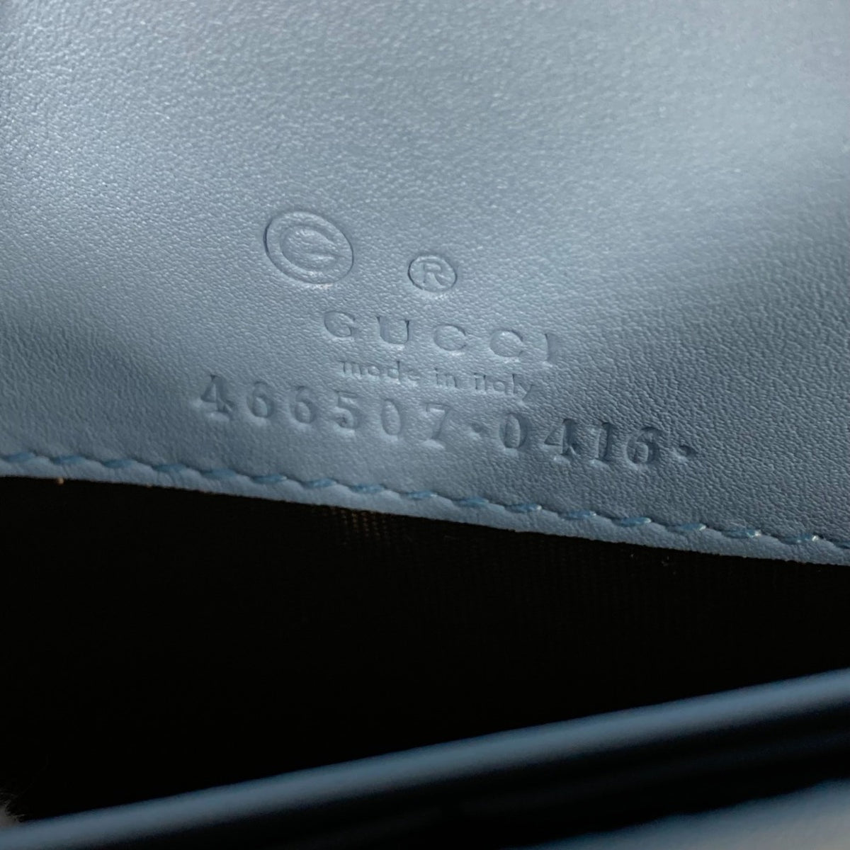 Gucci Blue Leather Shoulder Bag (Pre-Owned)