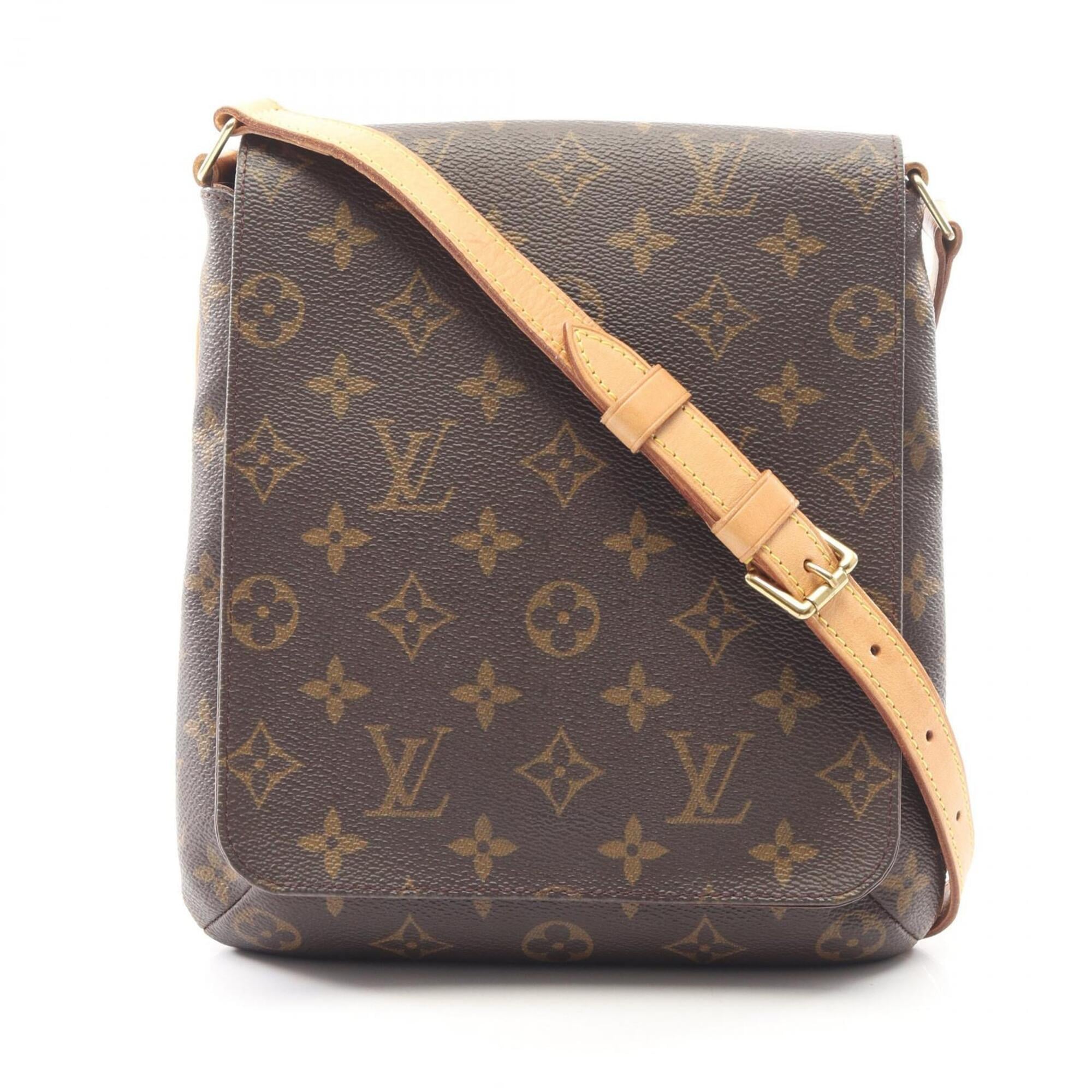 Louis Vuitton Brown Coated Canvas Pvc Monogram Leather Handbag Shoulder Bag (Pre-Owned)