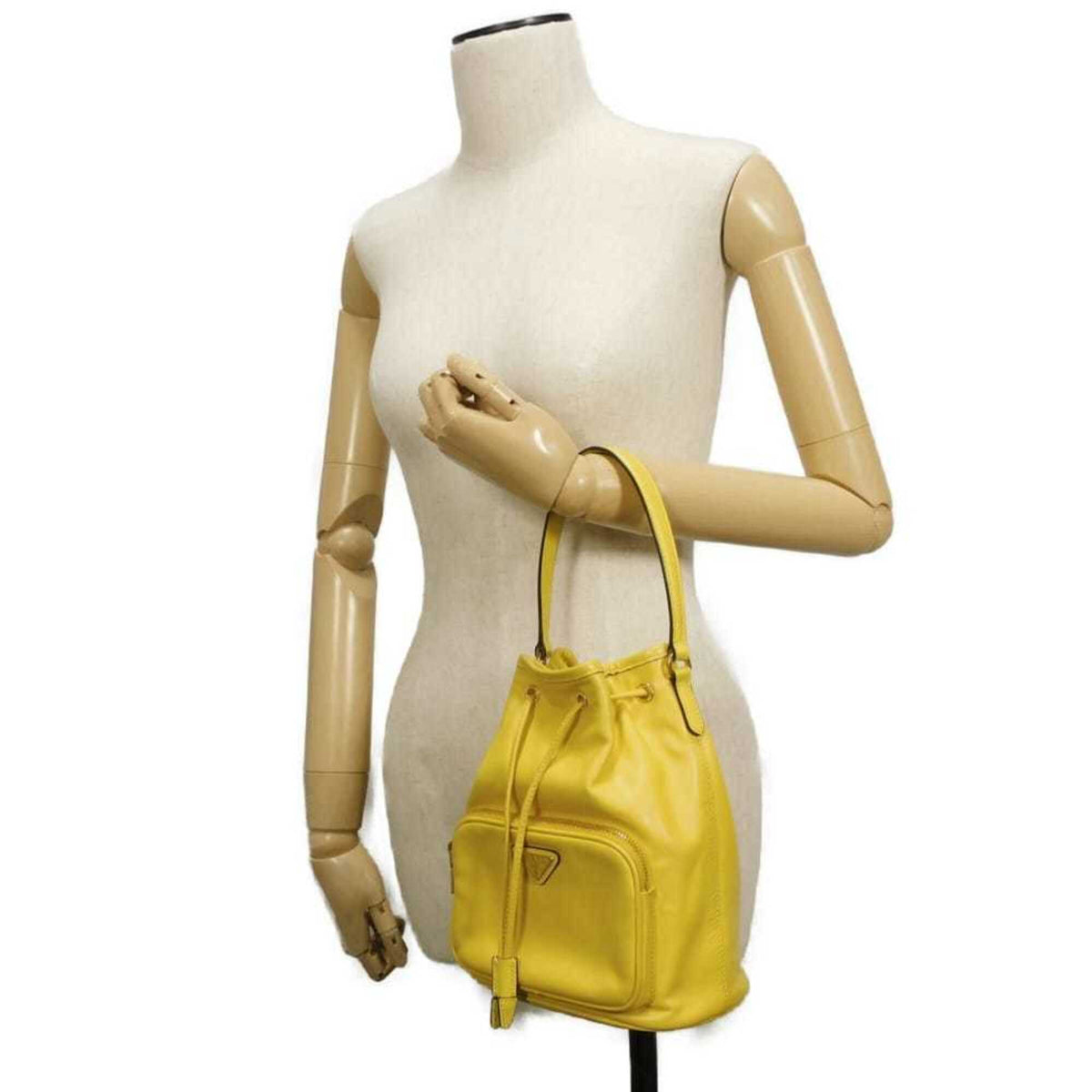 Prada Yellow Leather Handbag (Pre-Owned)