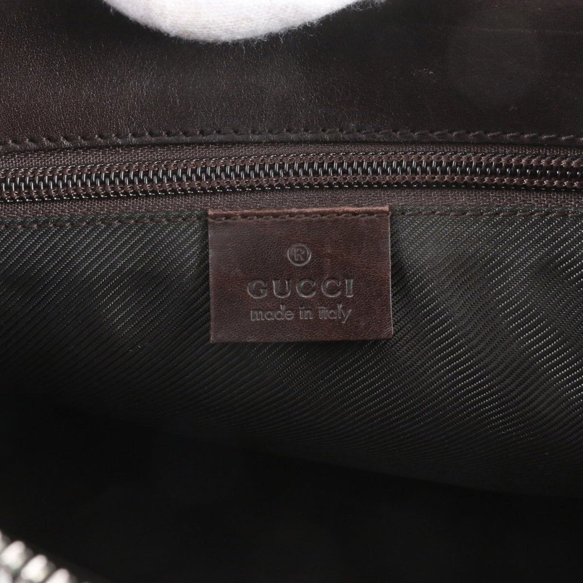 Gucci Brown Leather Coated Canvas Messenger Bag Shoulder Bag (Pre-Owned)