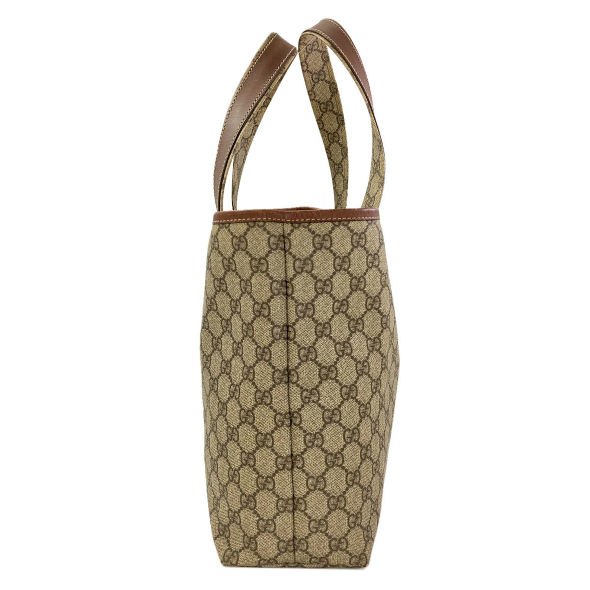 Gucci Brown Pvc Tote Bag (Pre-Owned)