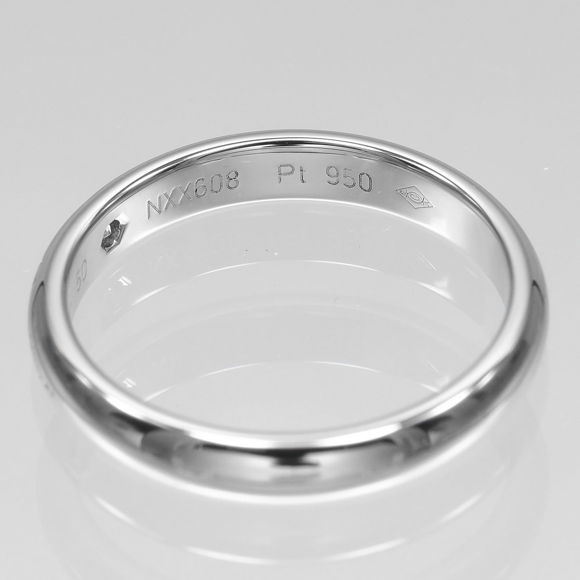 Cartier Platinum Platinum 950 Band Ring (Pre-Owned)