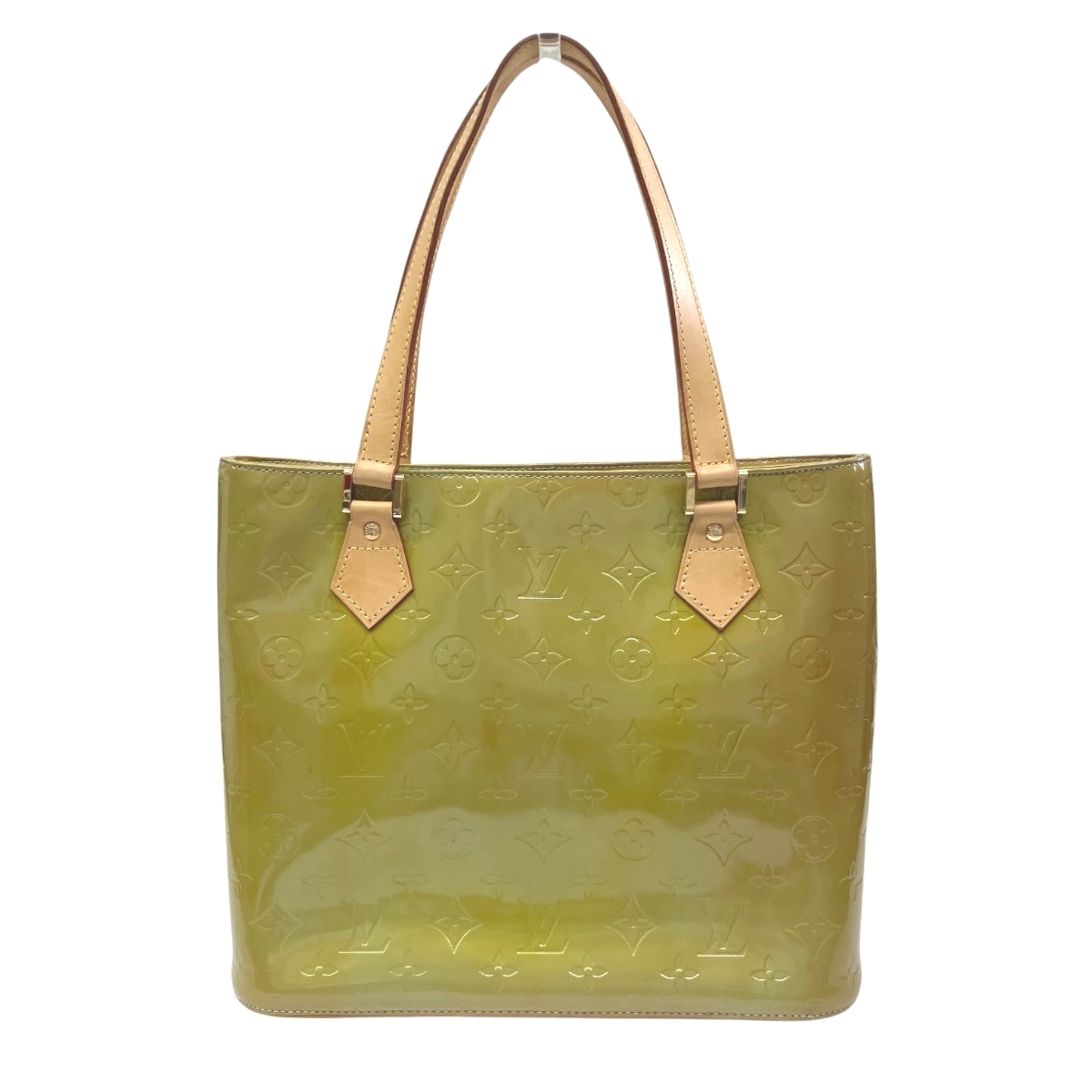 Louis Vuitton Galle Green Patent Leather Tote Bag (Pre-Owned)