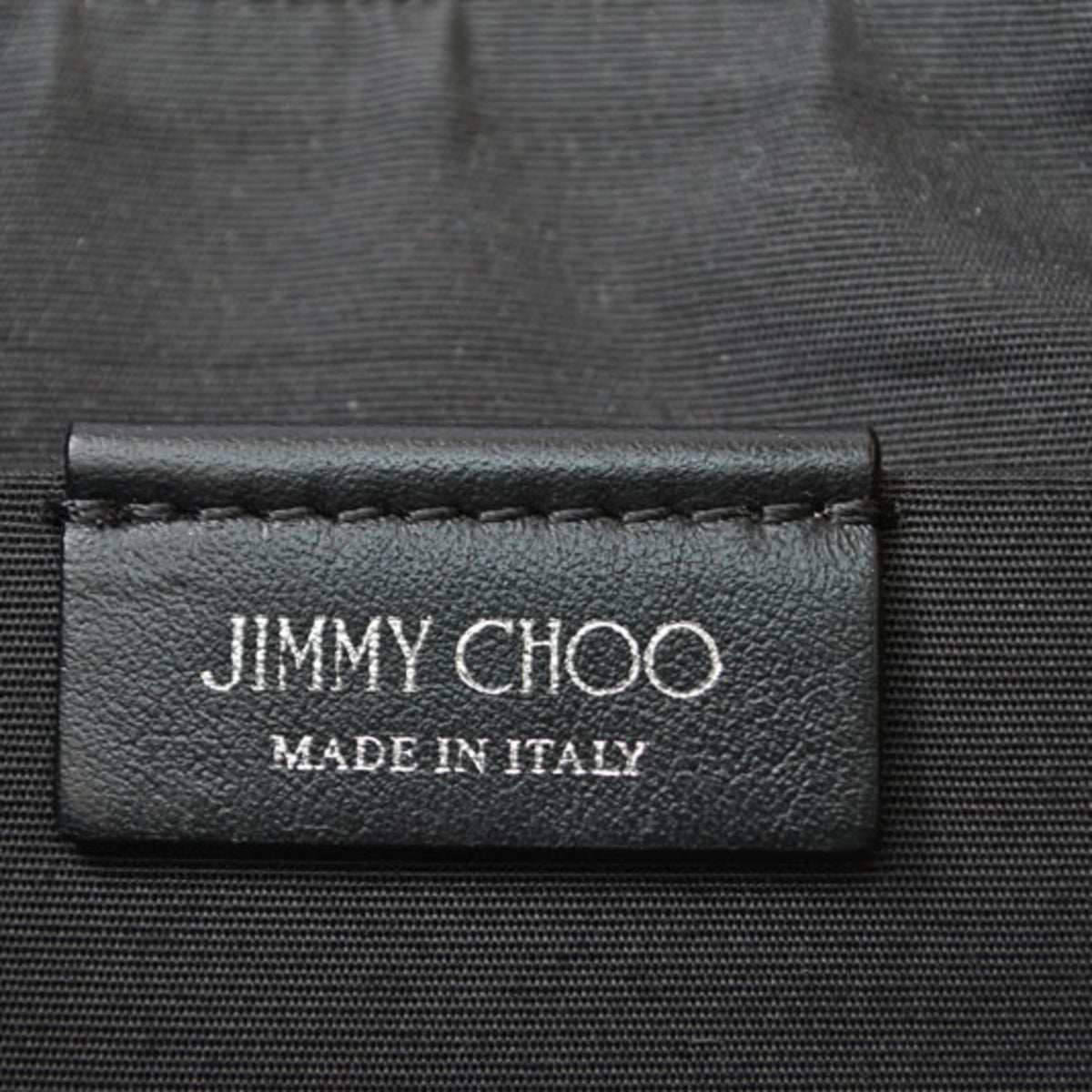 Jimmy Choo Black Leather Fanny Pack Shoulder Bag Sling Bag (Pre-Owned)