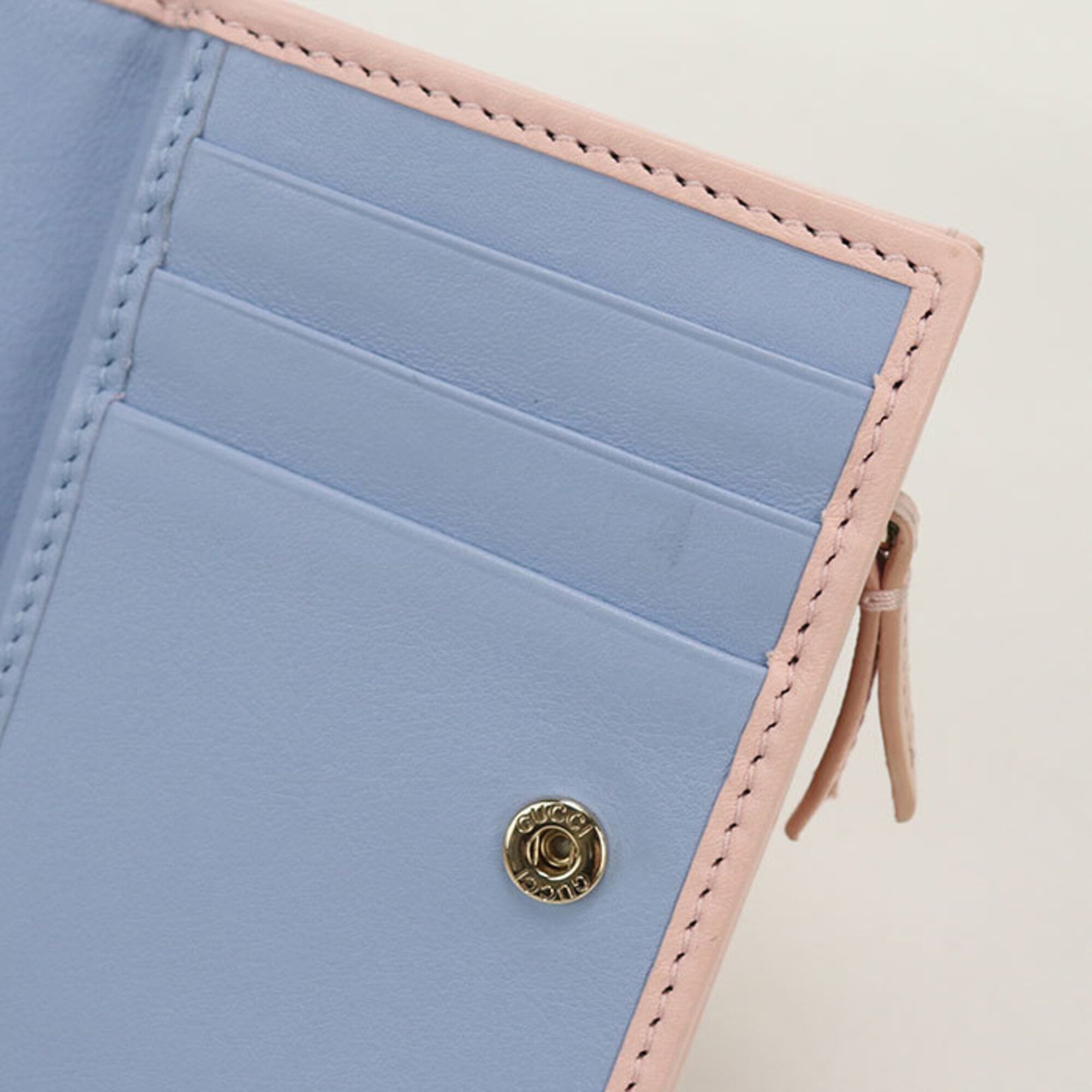 Gucci Pink Leather Wallet (Bi-Fold) (Pre-Owned)