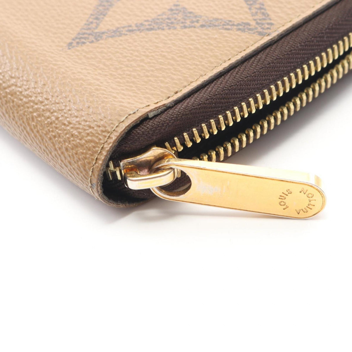 Louis Vuitton Brown Coated Canvas Long Wallet (Bi-Fold) (Pre-Owned)
