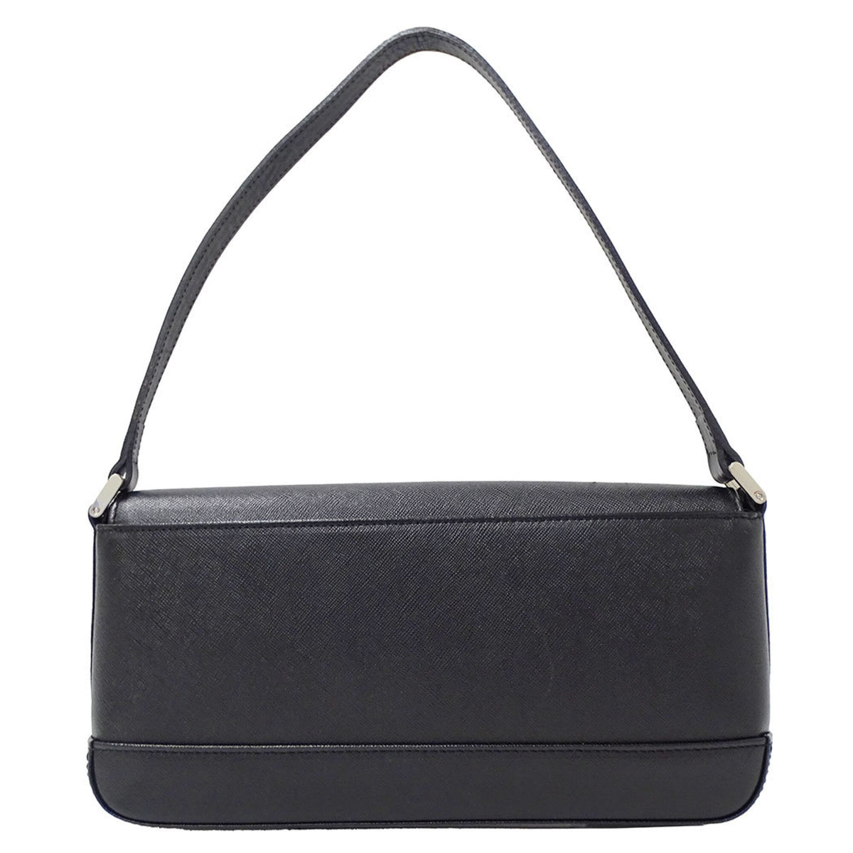 Burberry Black Leather Shoulder Bag (Pre-Owned)