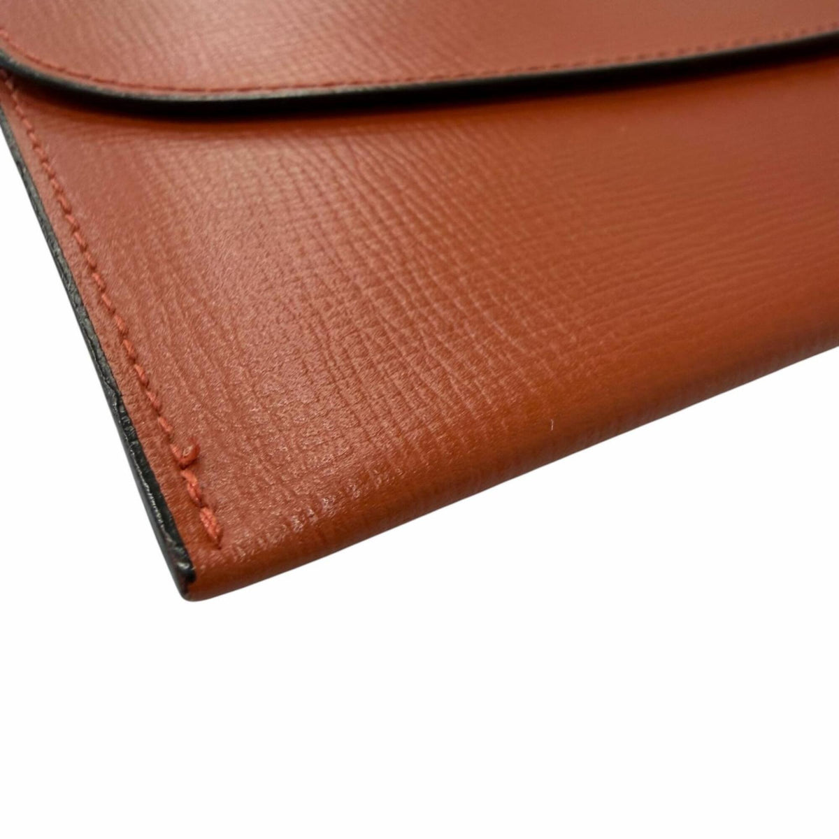 Valextra Brown Leather Long Bill Wallet (Bi-Fold) (Pre-Owned)