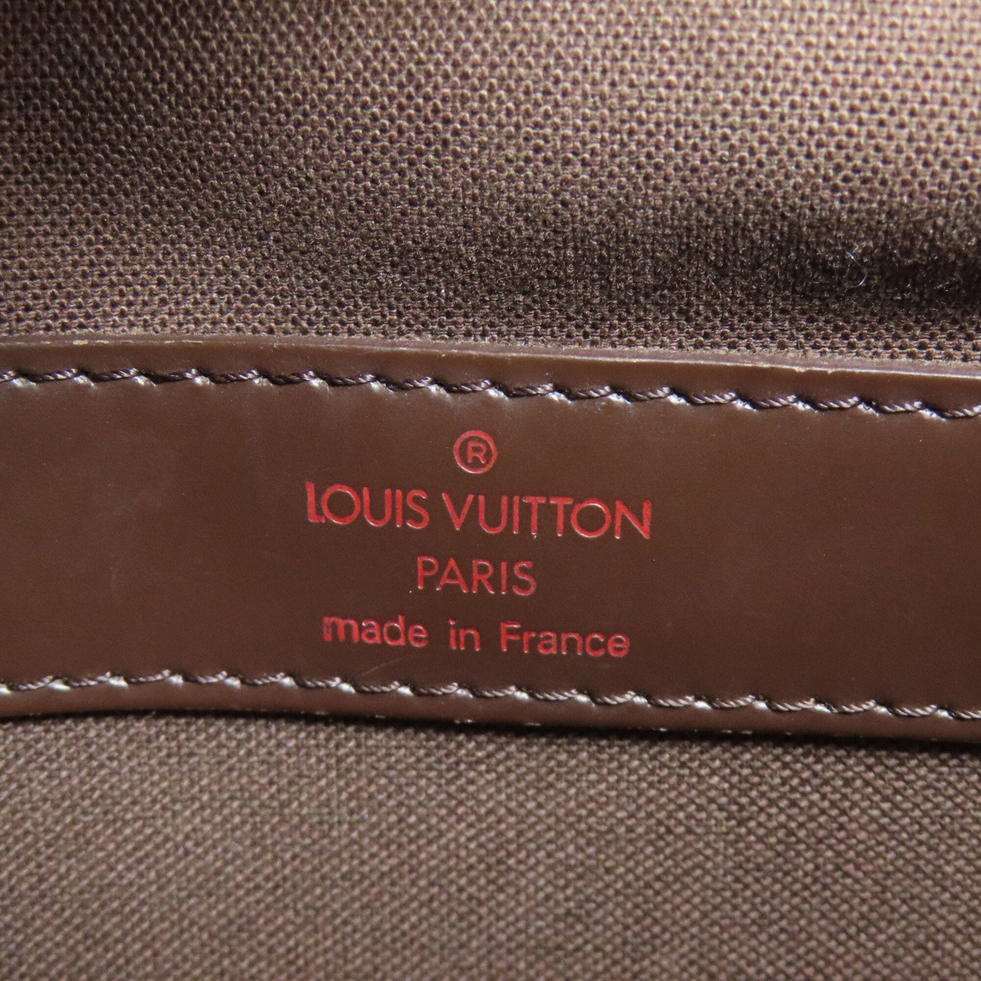Louis Vuitton Damier Damier Canvas Ebene Damier Canvas Shoulder Bag (Pre-Owned)