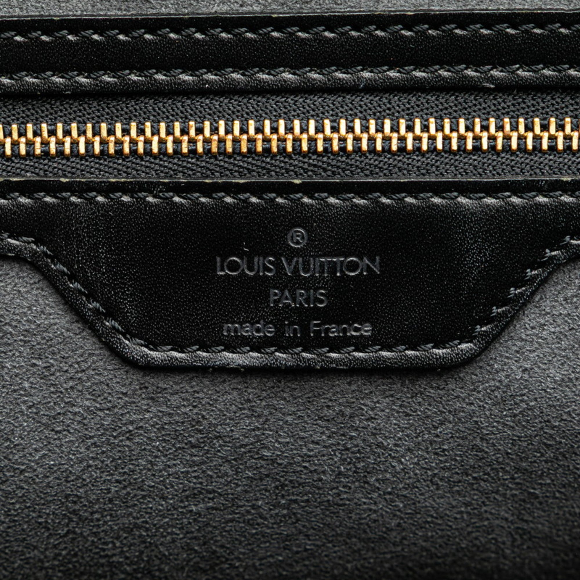 Louis Vuitton Black Pvc Leather Shoulder Bag Tote Bag (Pre-Owned)